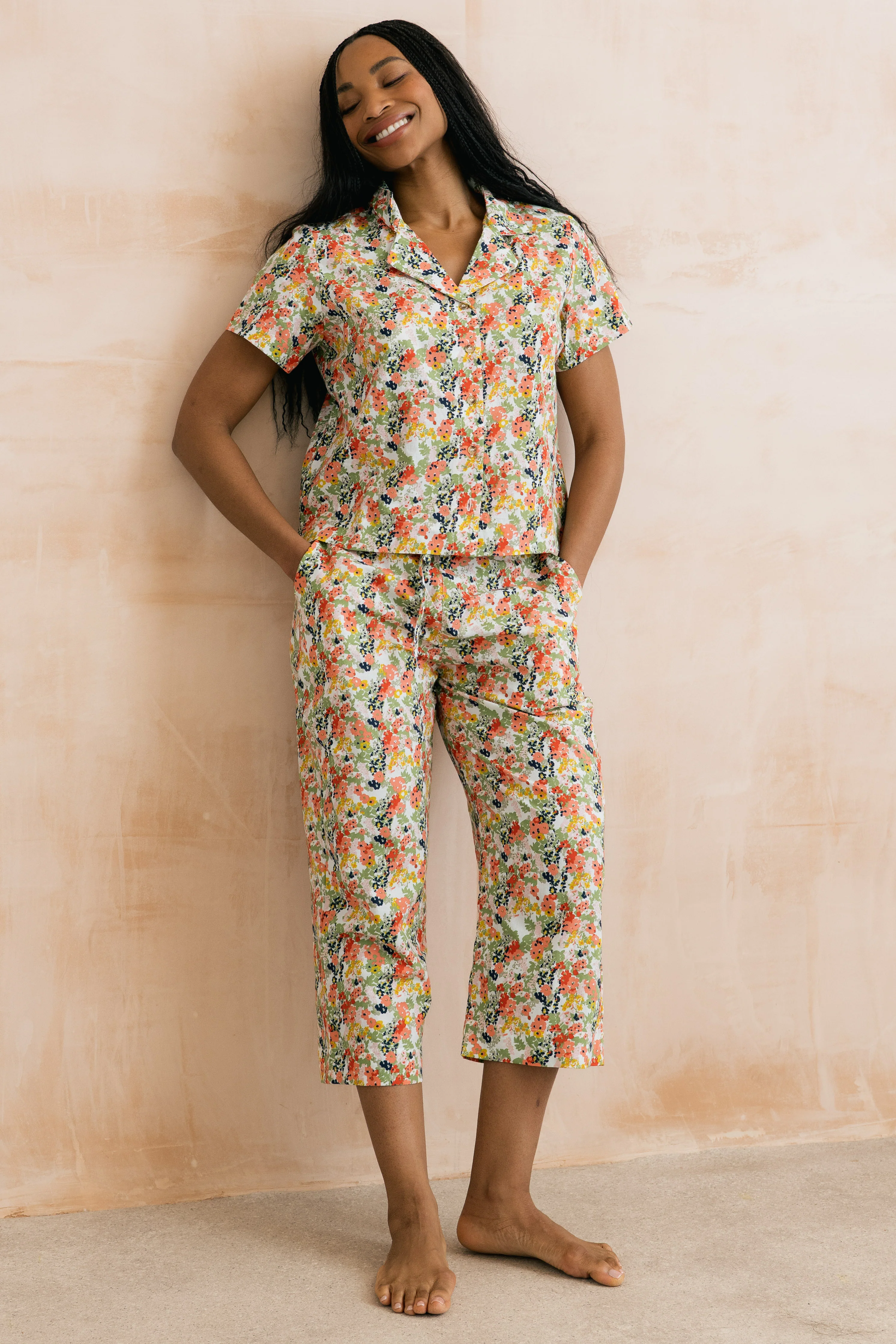 Mayflower Crop Pyjama Set White - Image 7