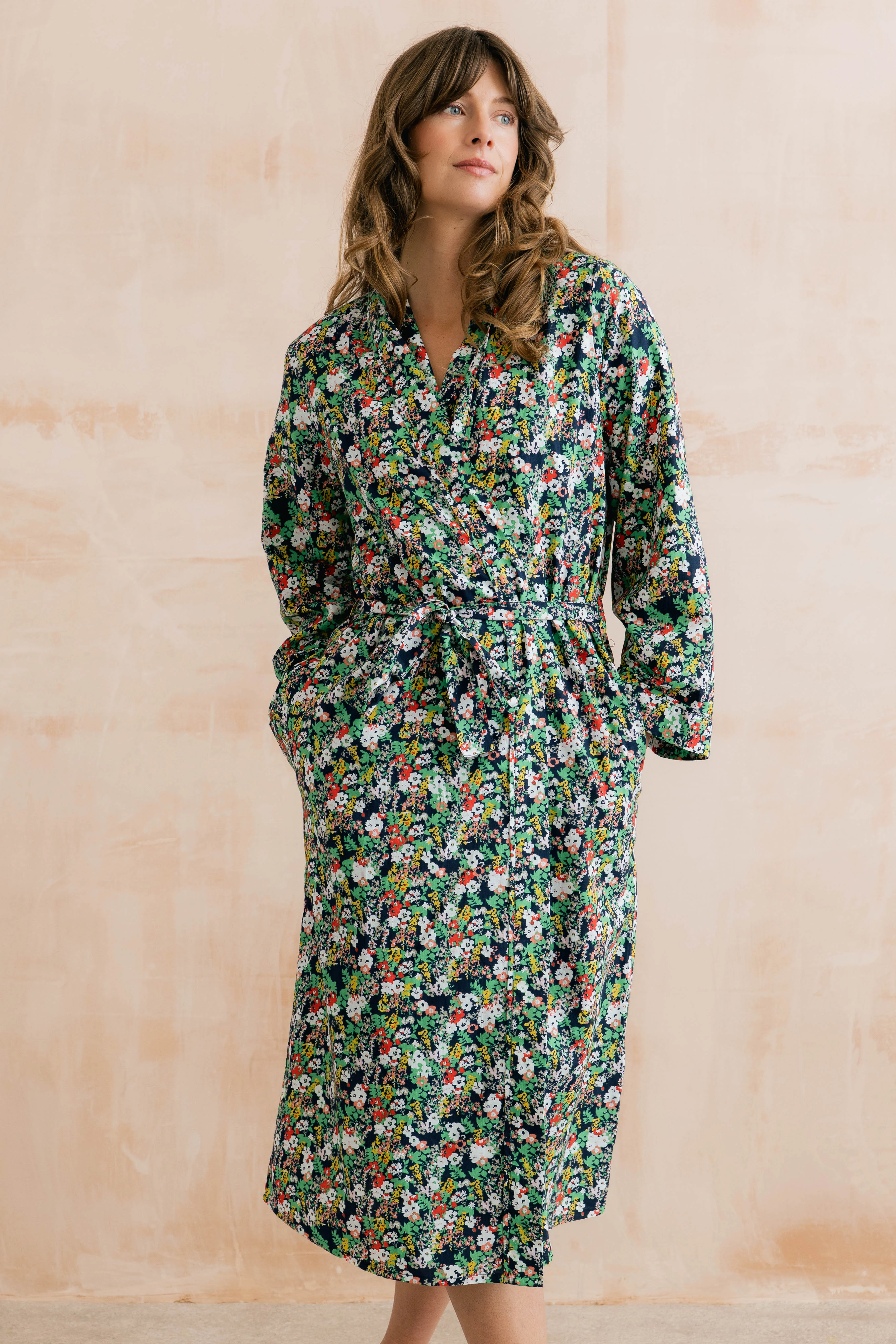 Mayflower Dressing Gown Navy - Image 3