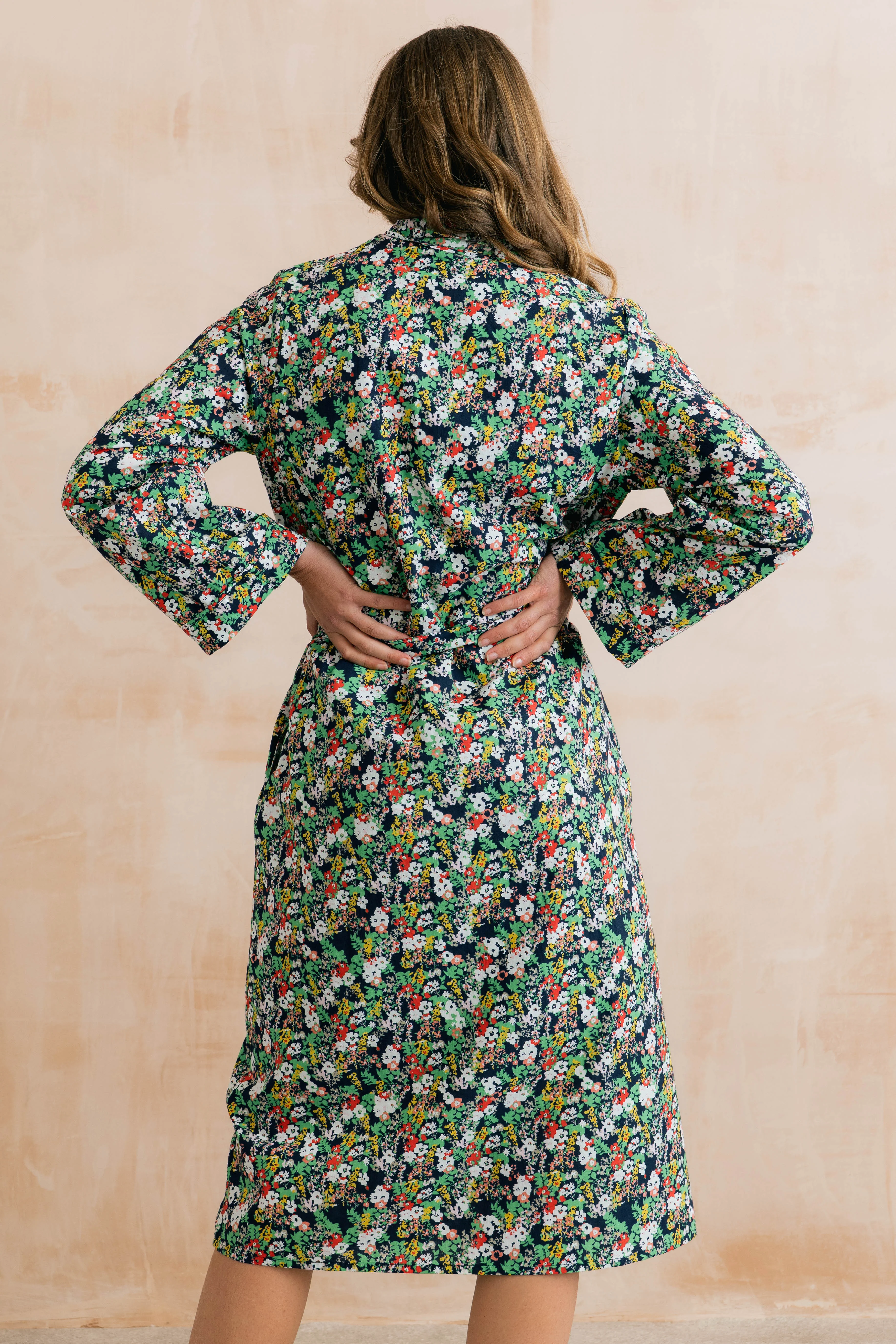 Mayflower Dressing Gown Navy - Image 4