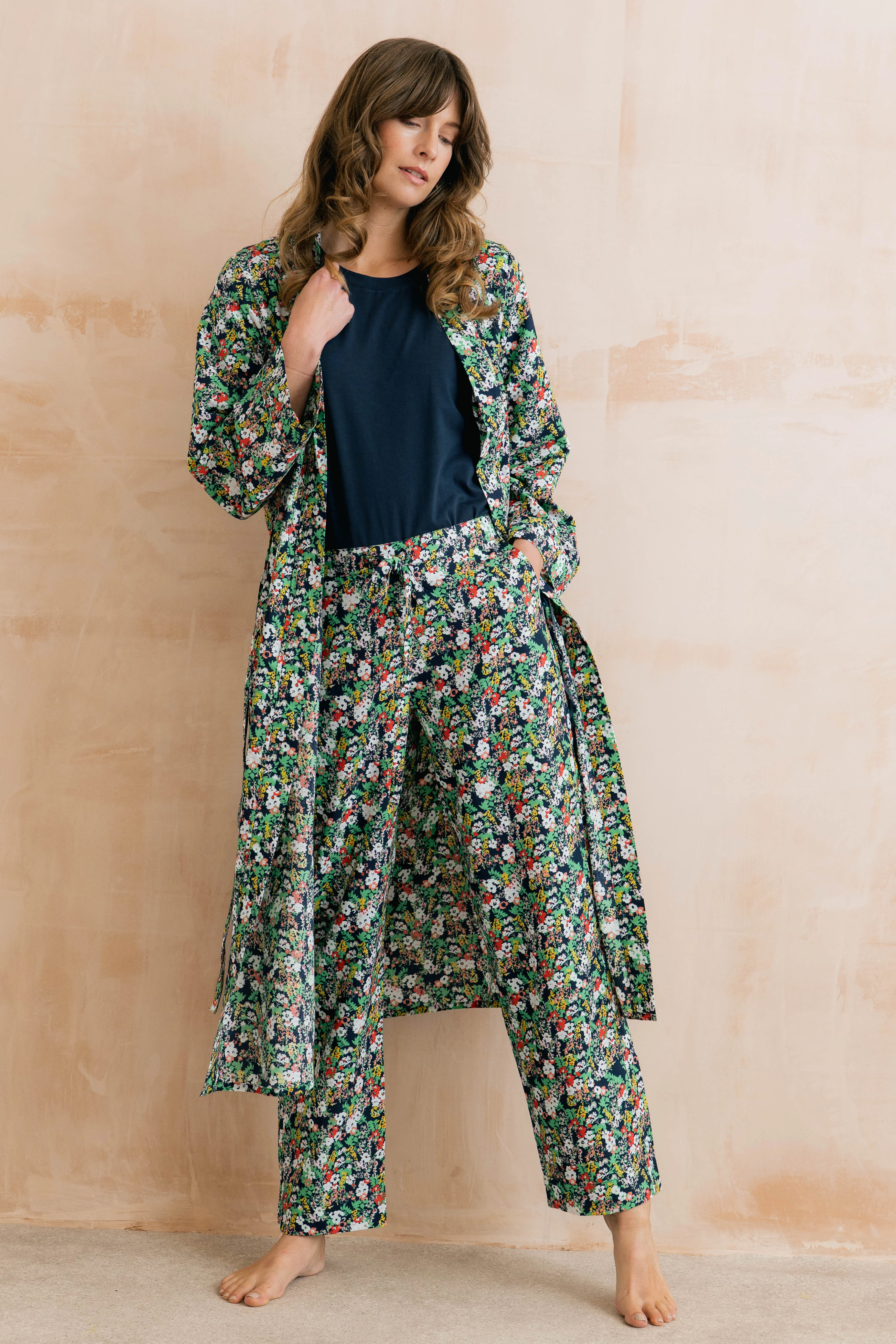 Mayflower Dressing Gown Navy - Image 5