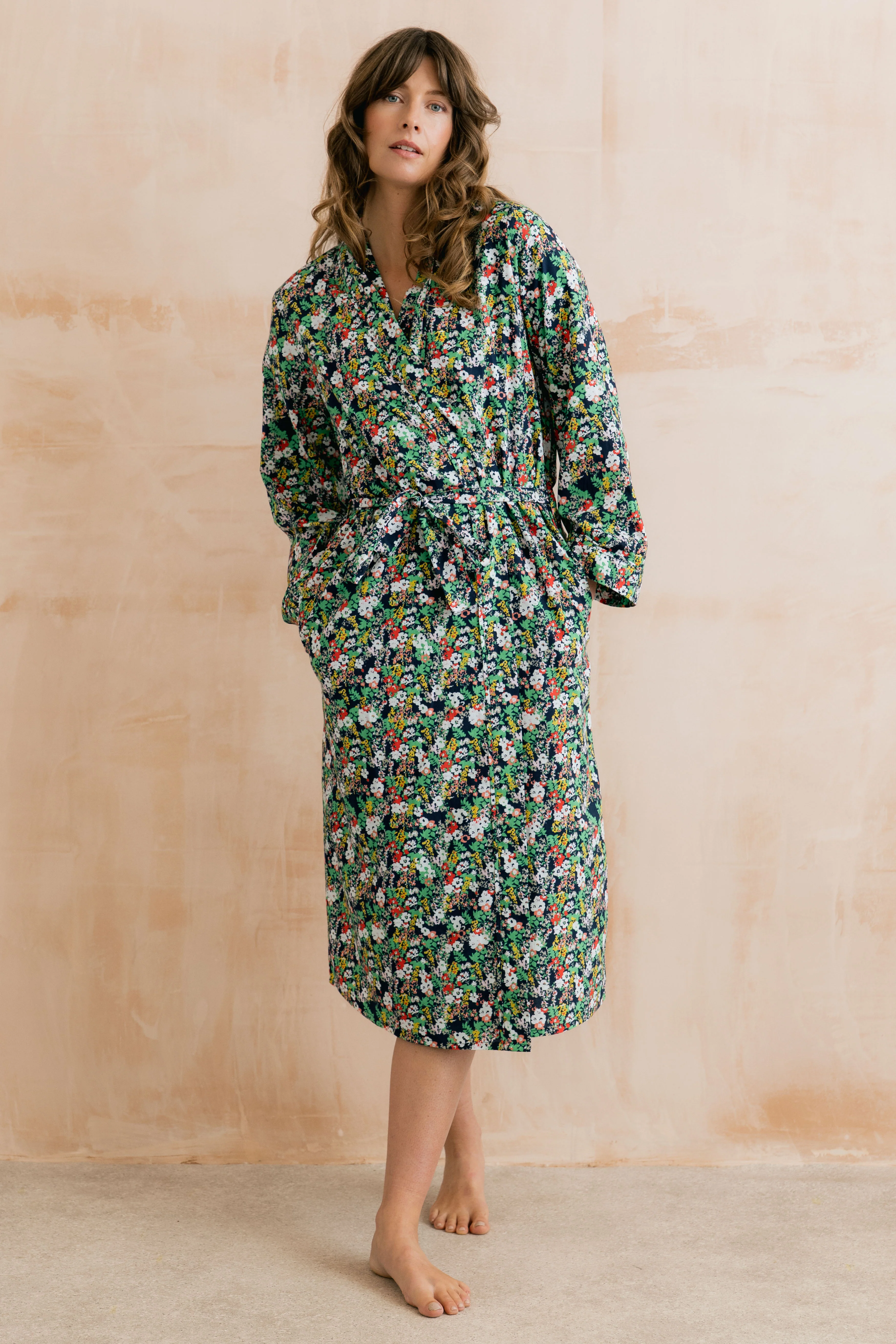 Mayflower Dressing Gown Navy - Image 6