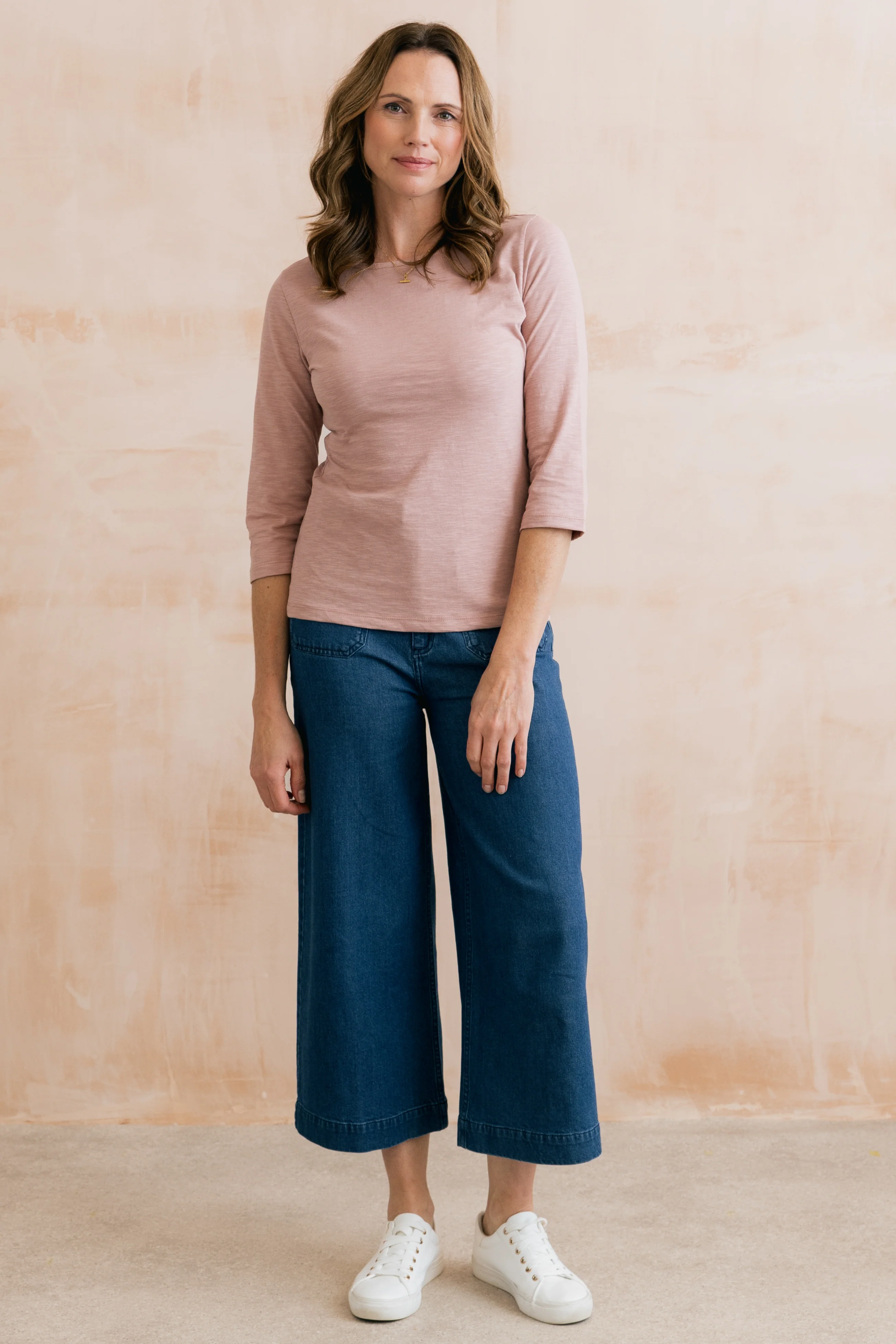 Monica Organic Cotton Jersey Top Soft Pink - Image 6