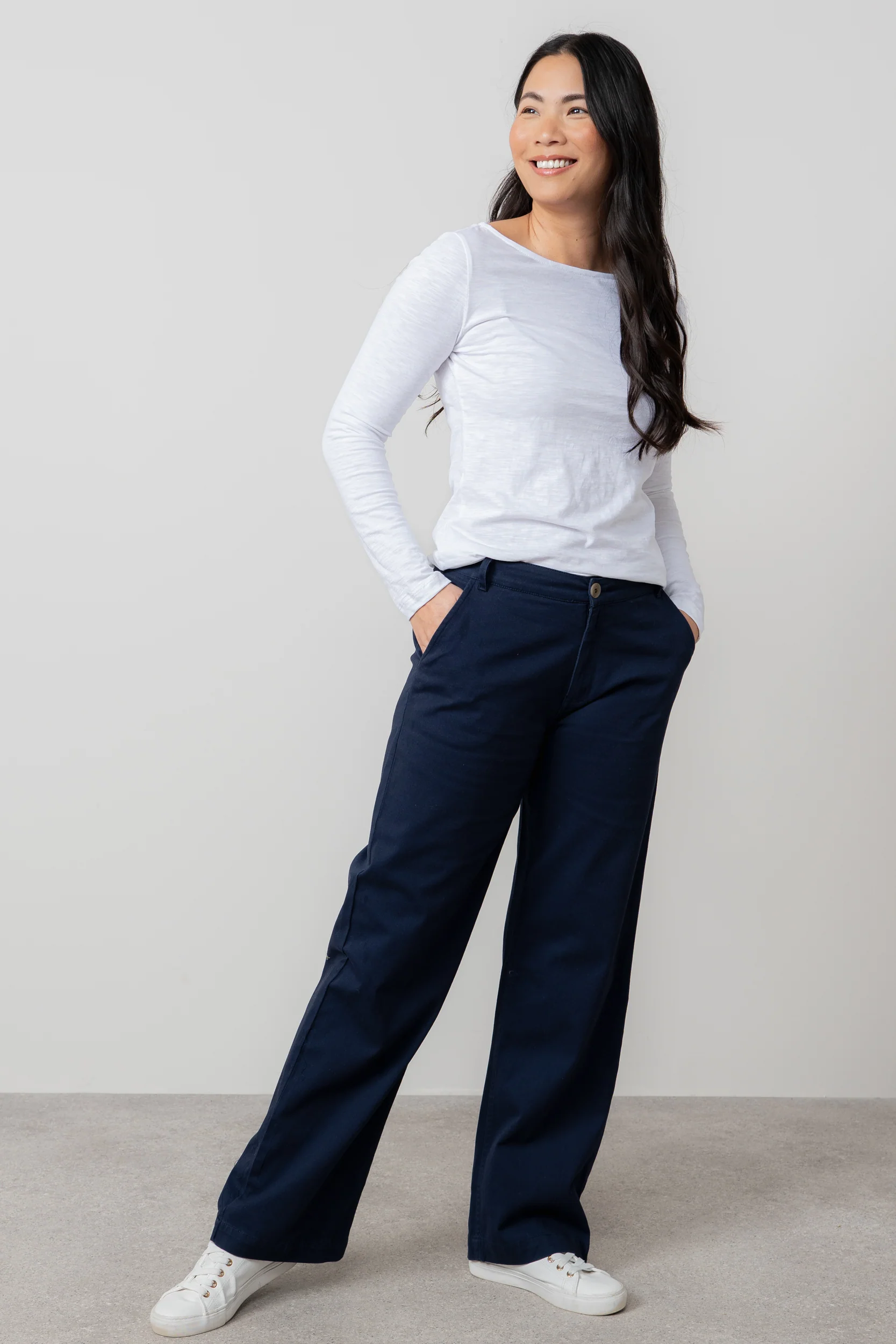 Monica Organic Cotton Jersey Top White - Image 5