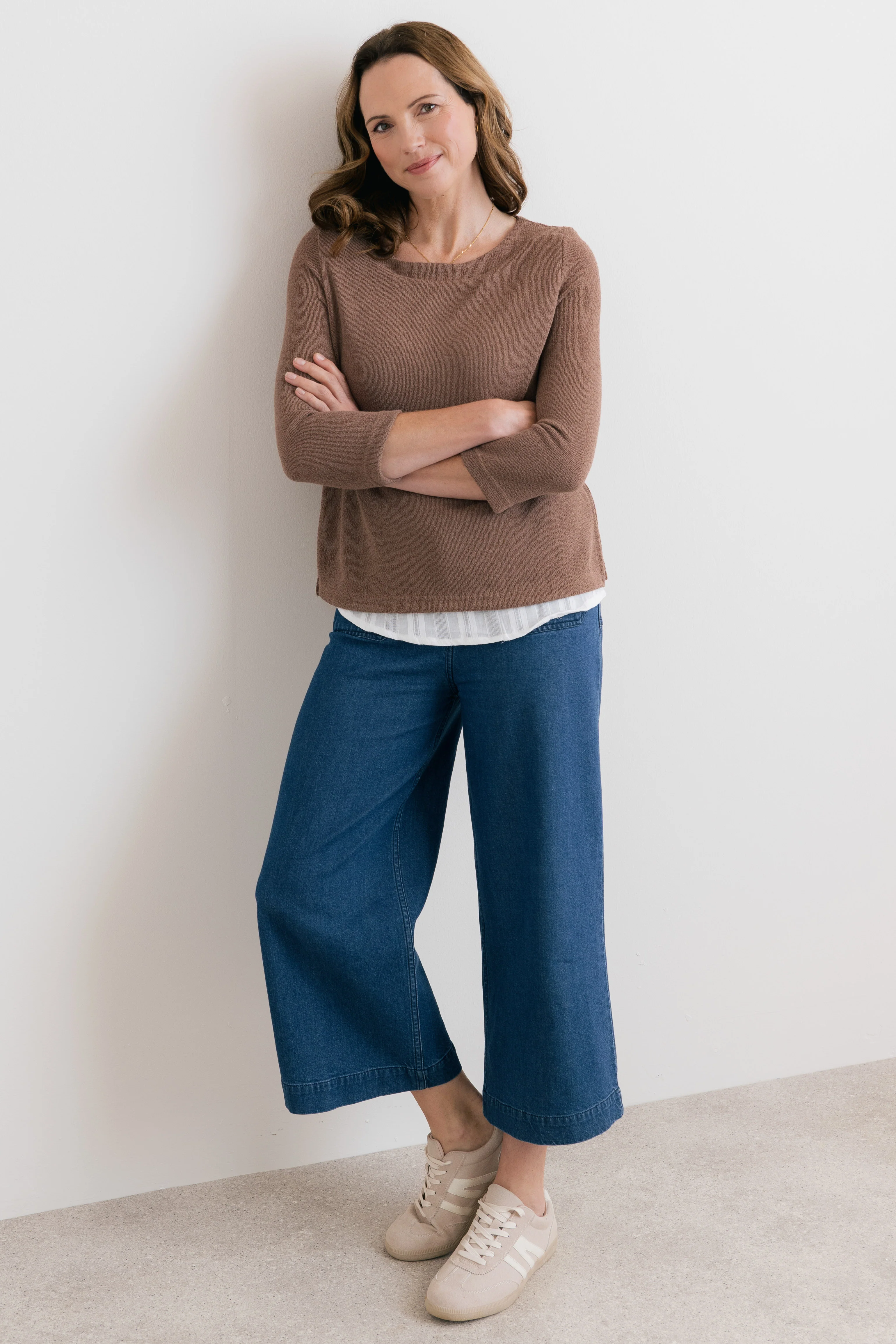 Olive Shirt Jumper Mocha - Image 3