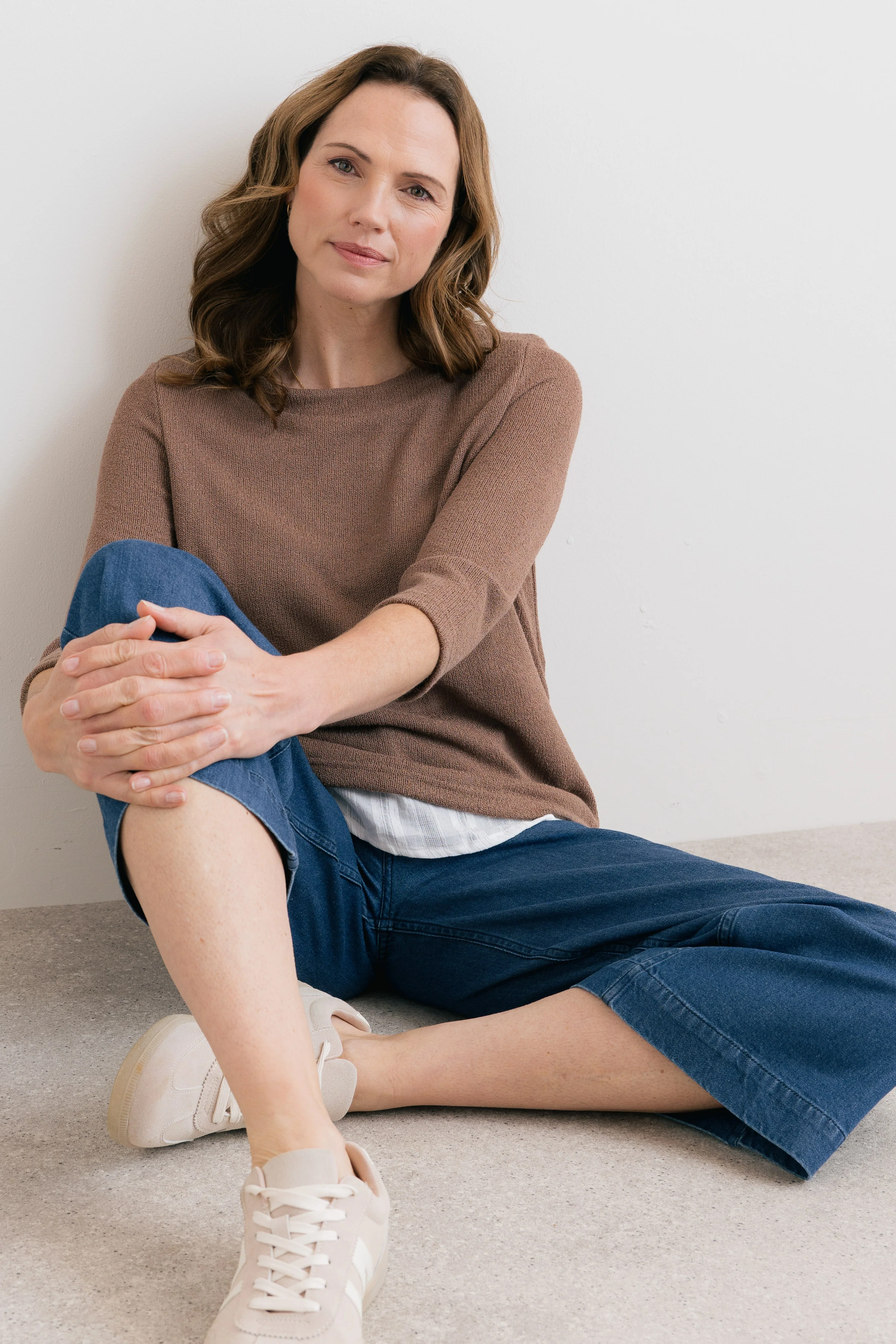 Olive Shirt Jumper Mocha - Image 6