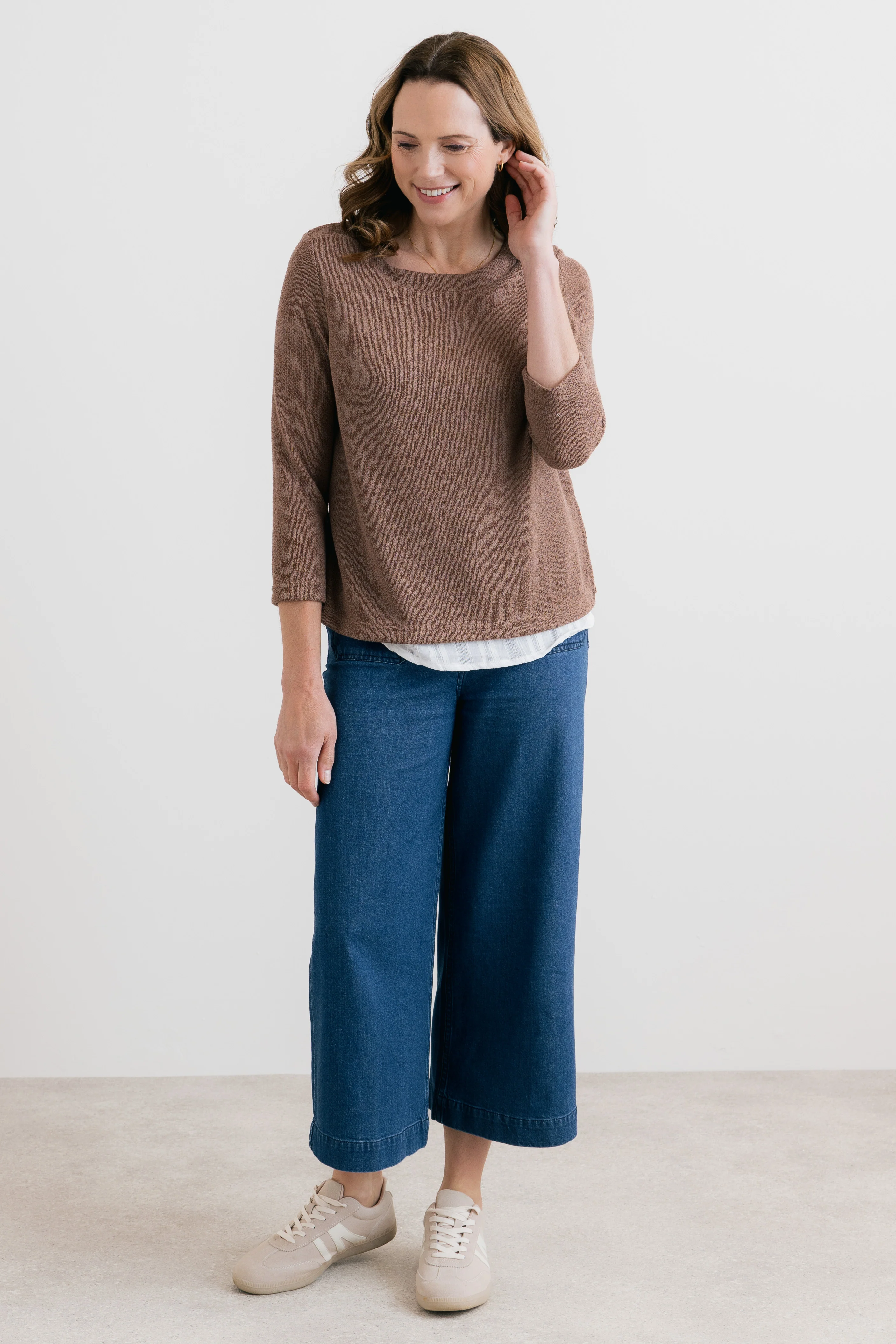 Olive Shirt Jumper Mocha - Image 7