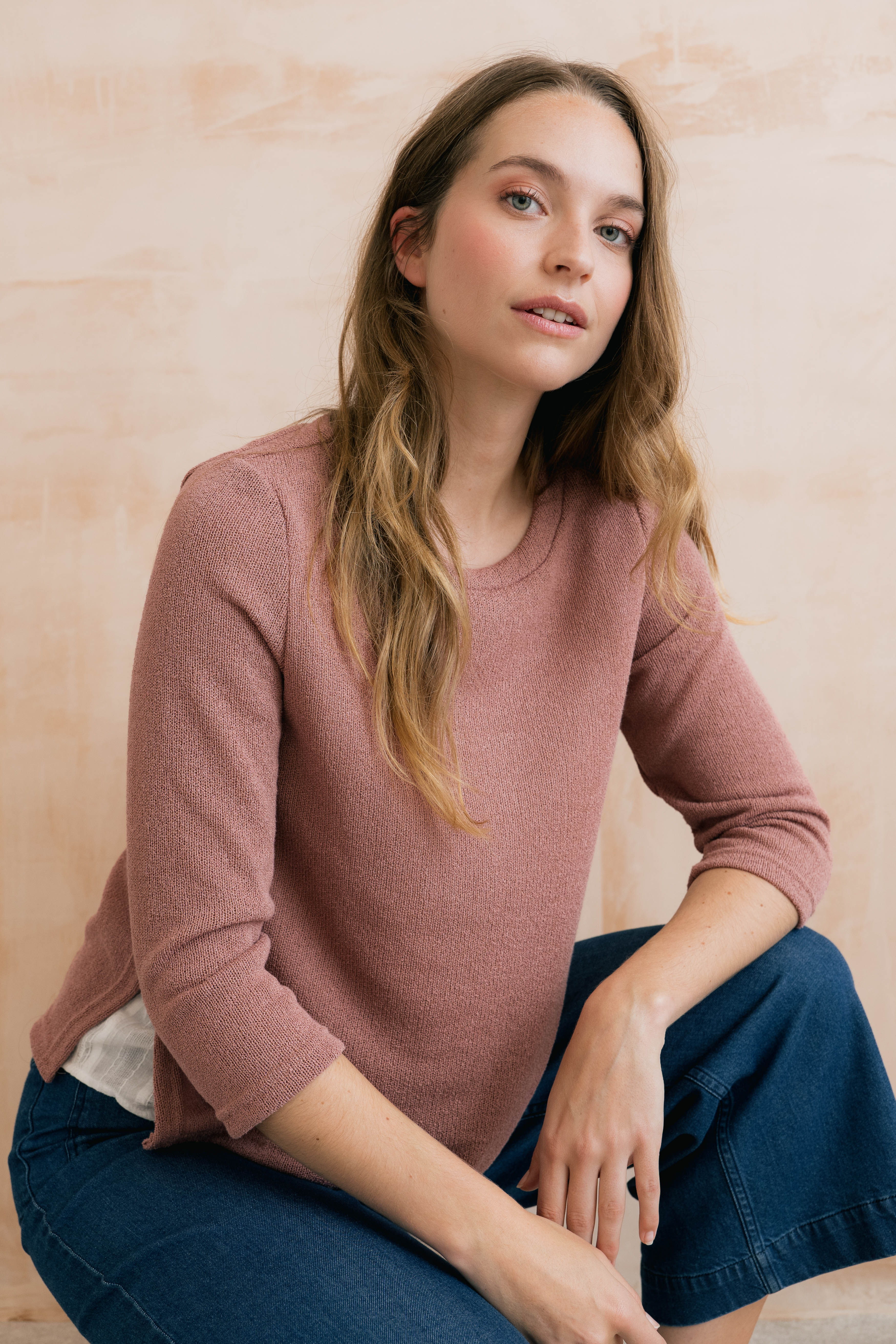 Olive Shirt Jumper Soft Pink - Image 2