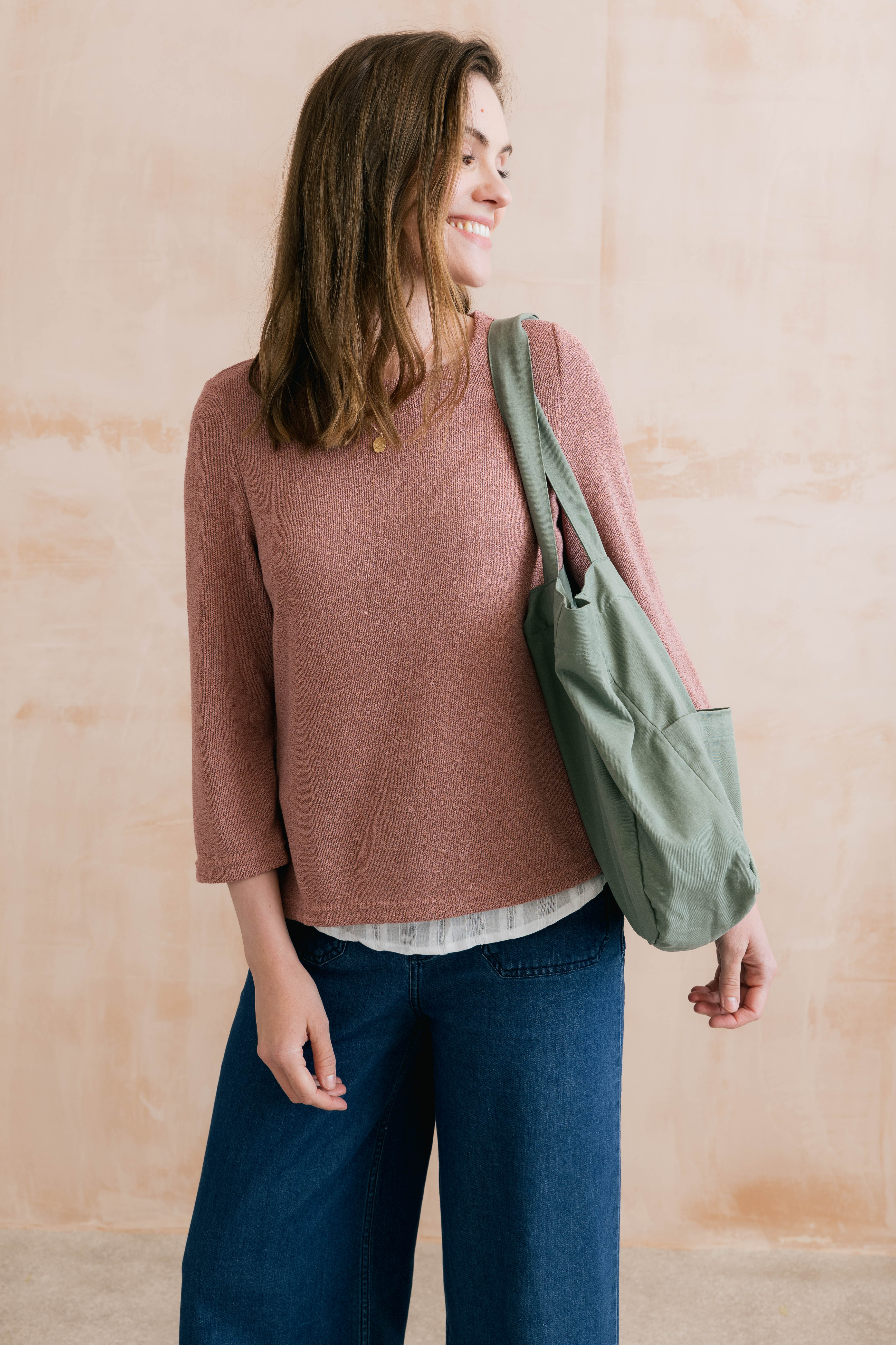 Olive Shirt Jumper Soft Pink - Image 3