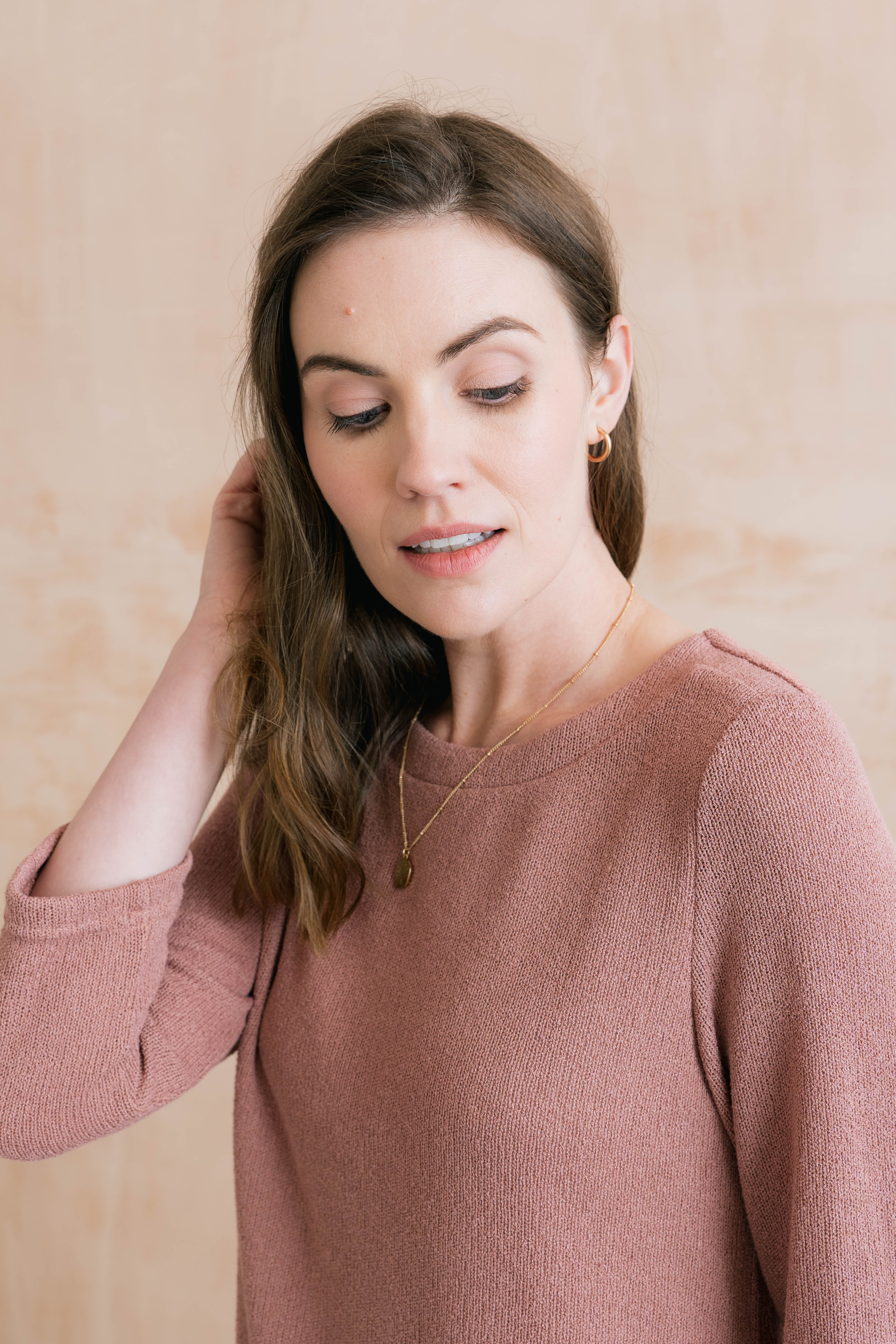 Olive Shirt Jumper Soft Pink - Image 6