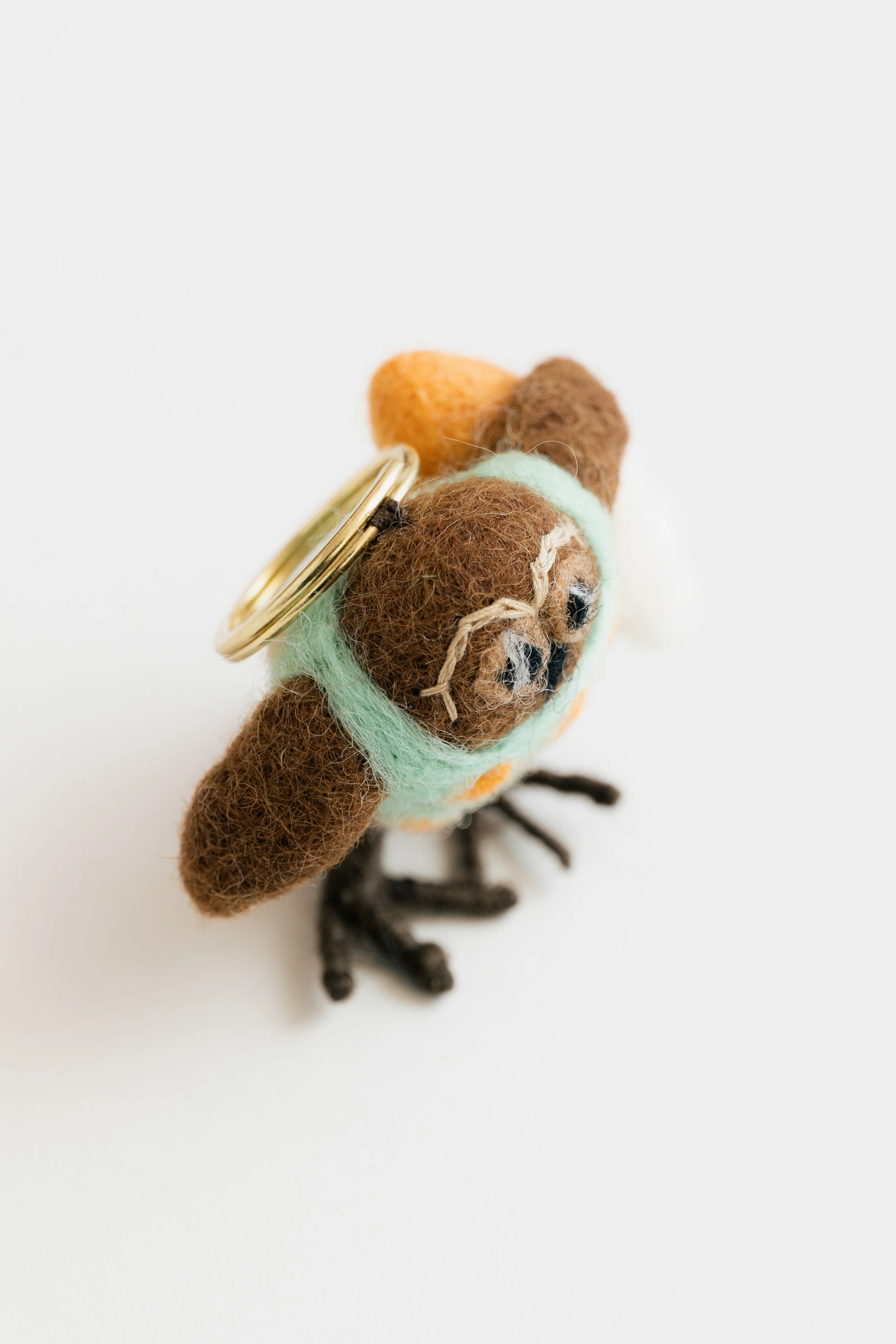 Olive The Owl Felt Keyring - Image 5