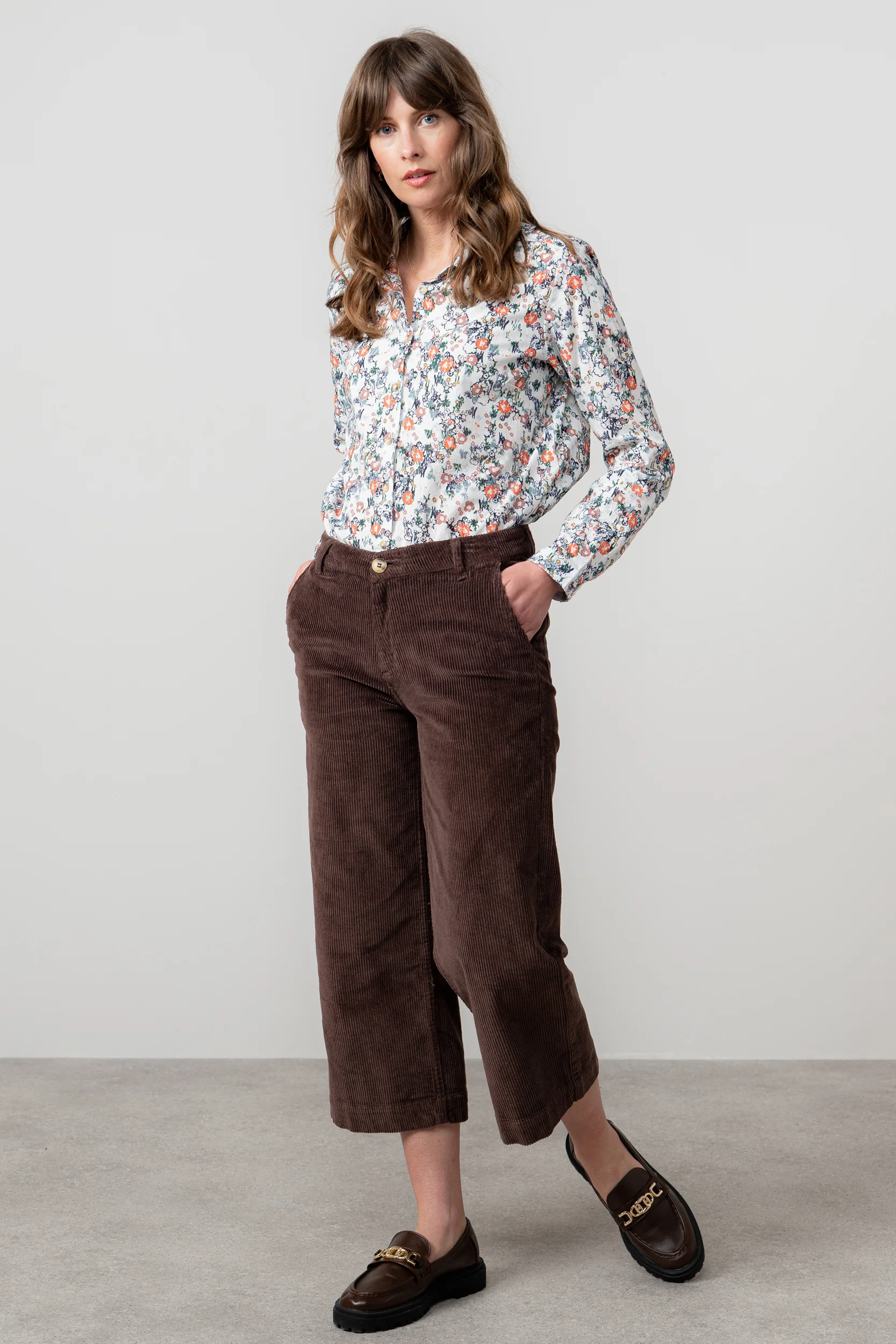 Patsy Organic Cotton Ditsy Shirt Ecru - Image 5