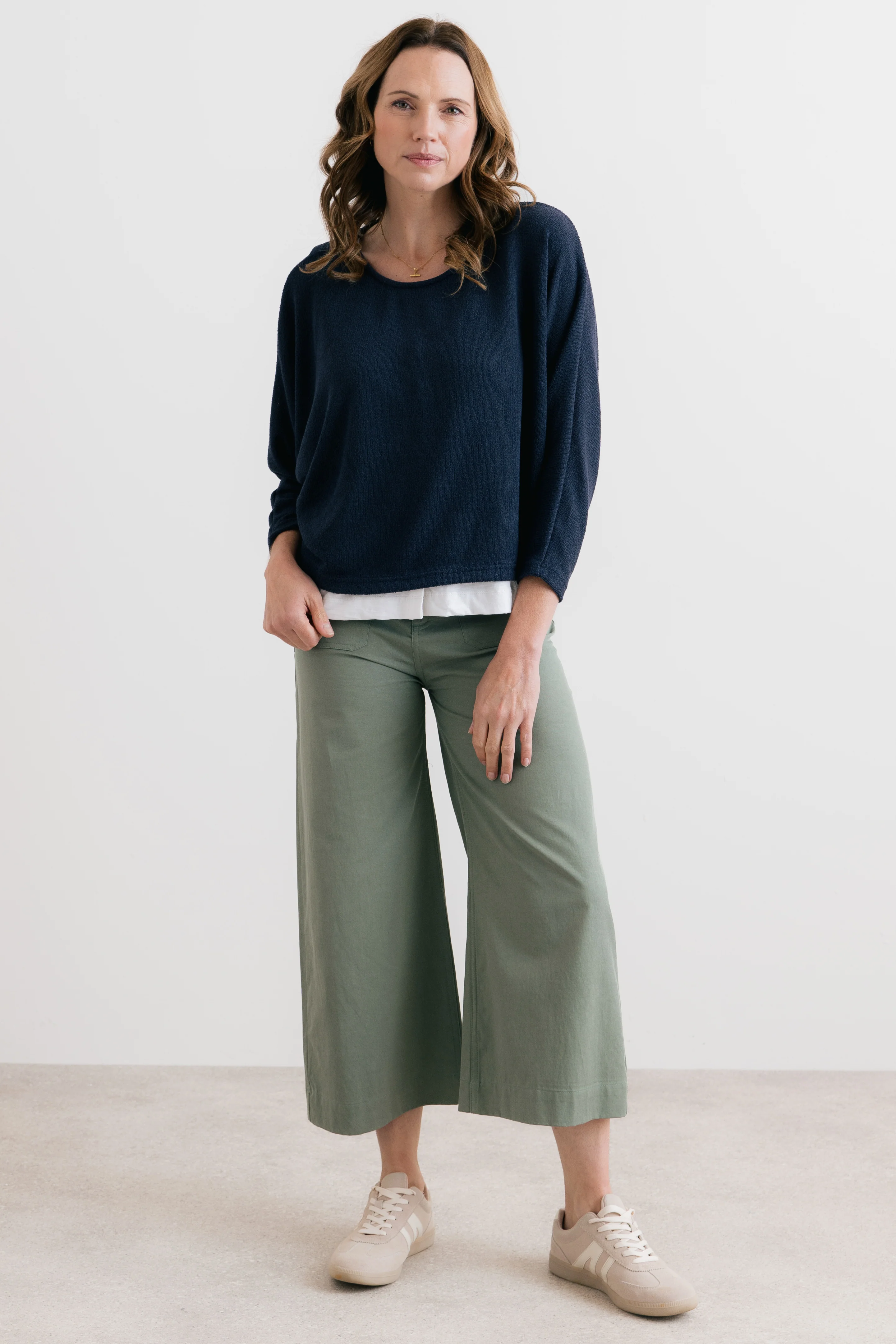 Penny Batwing Crossover Jumper Navy - Image 4