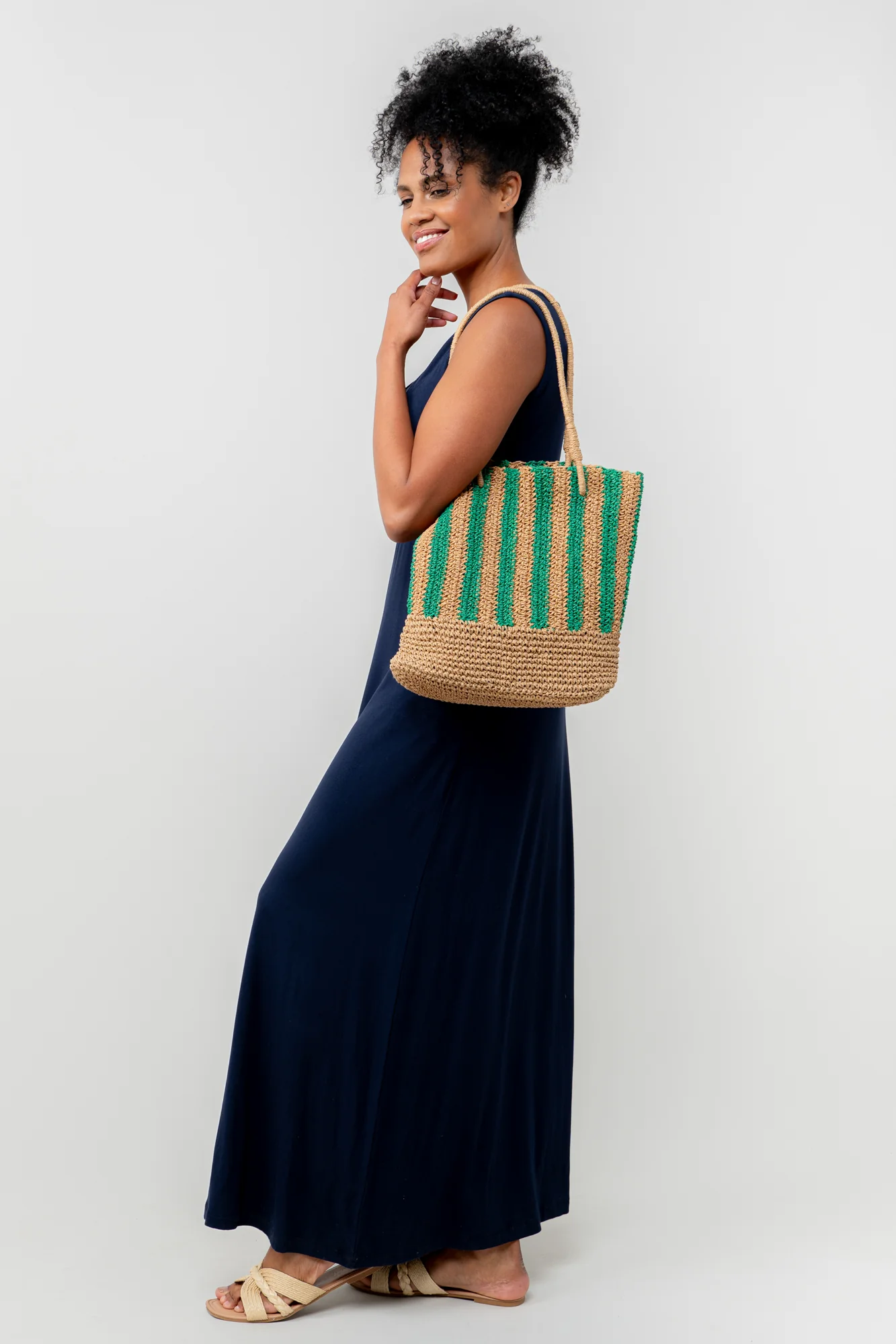 Raffia Shoulder Bag - Image 4