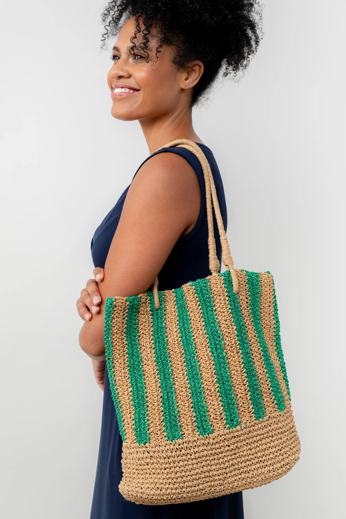 Raffia Shoulder Bag - Image 5