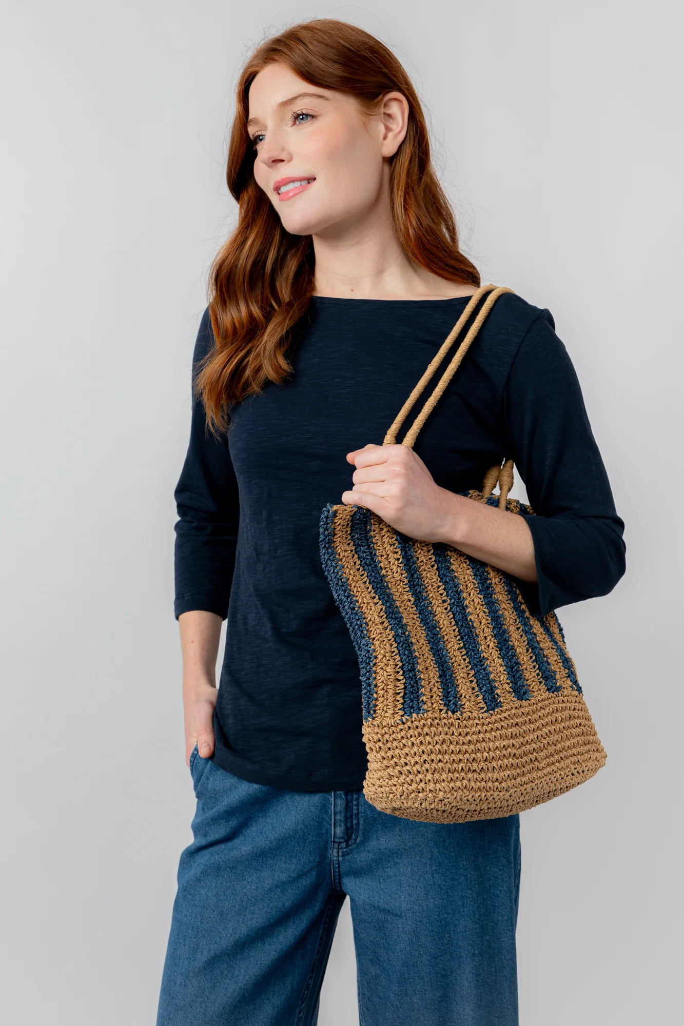 Raffia Shoulder Bag - Image 9
