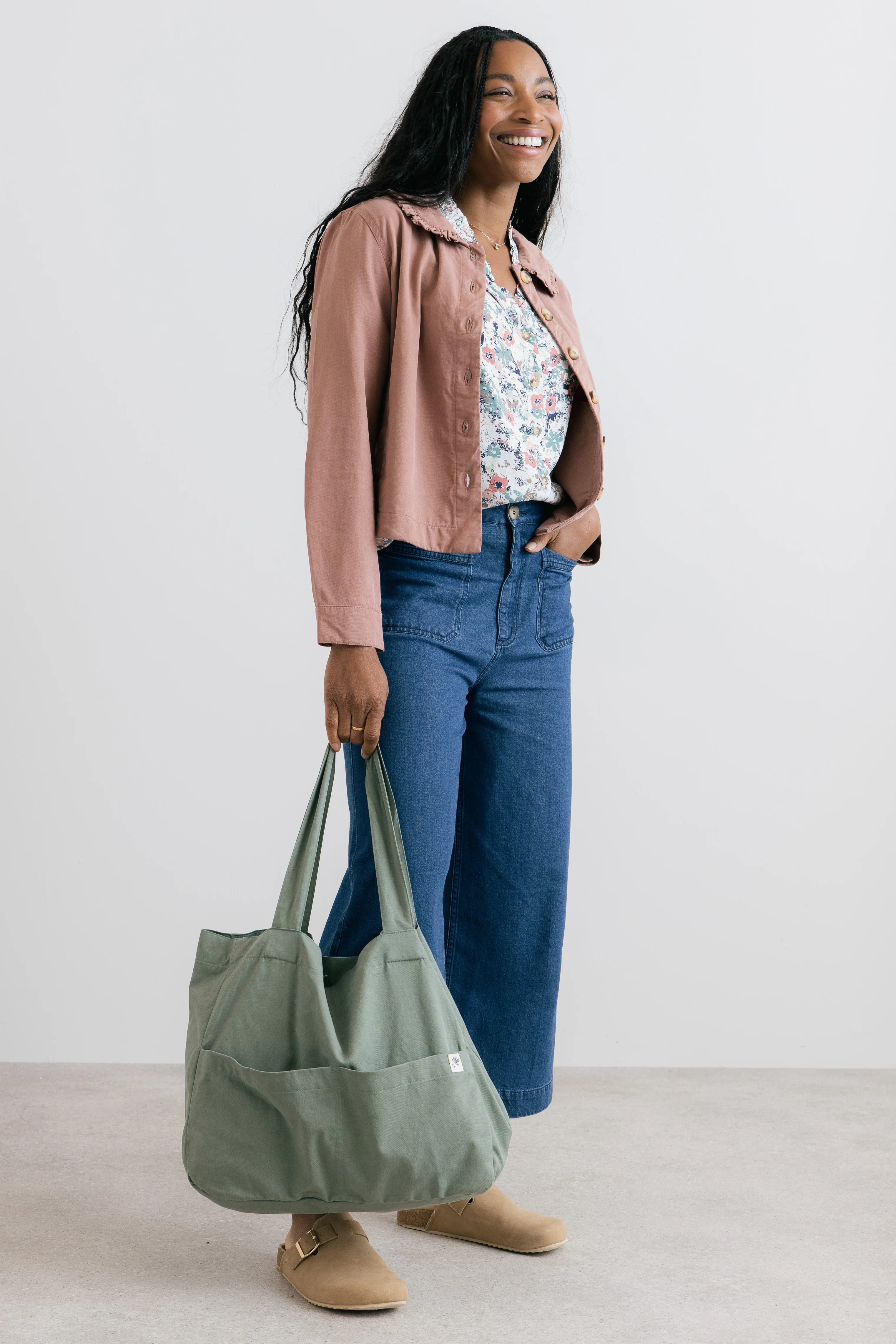Rebecca Ruffle Collar Jacket Soft Pink - Image 3