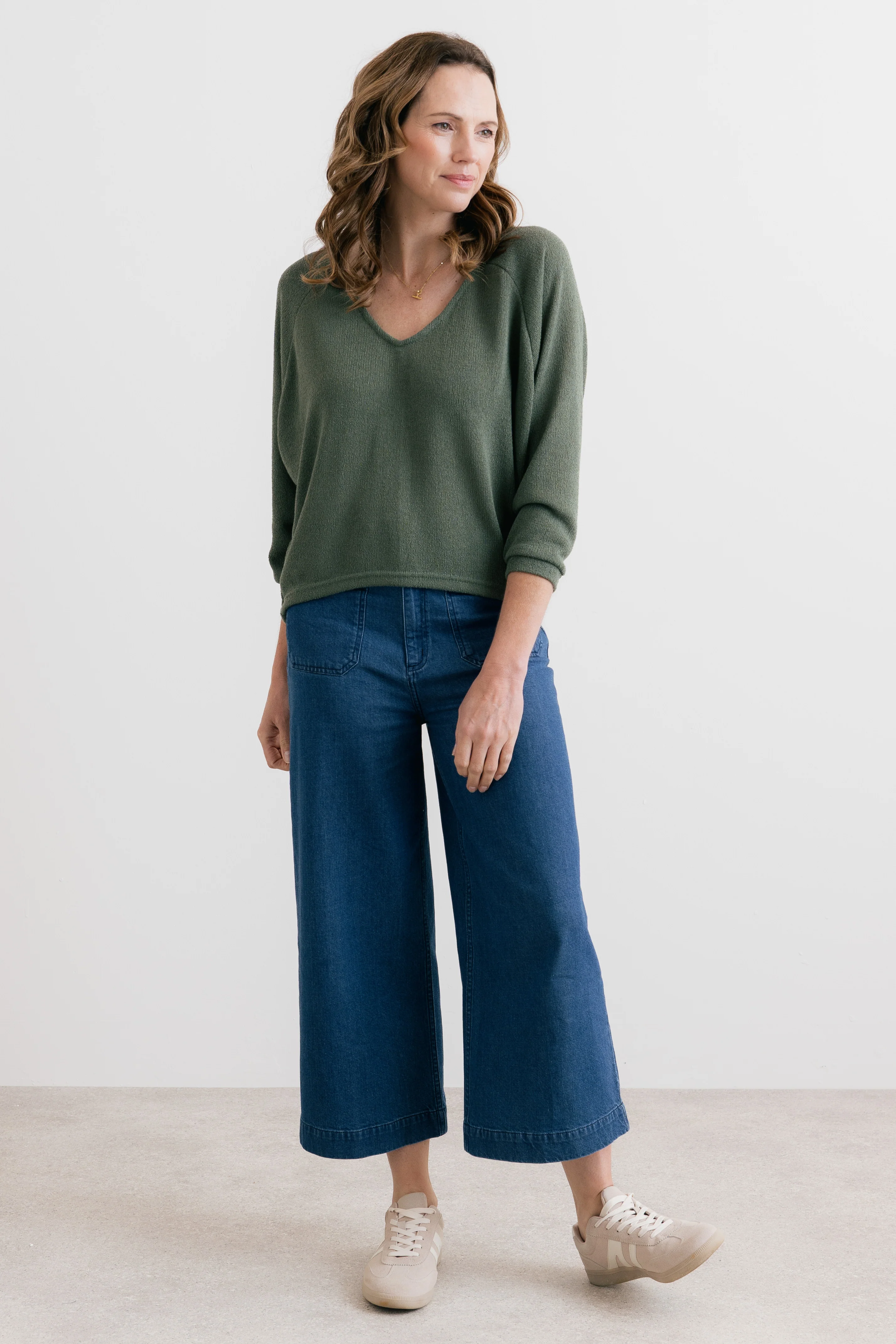 Rewilding Batwing Jumper Laurel Green - Image 2