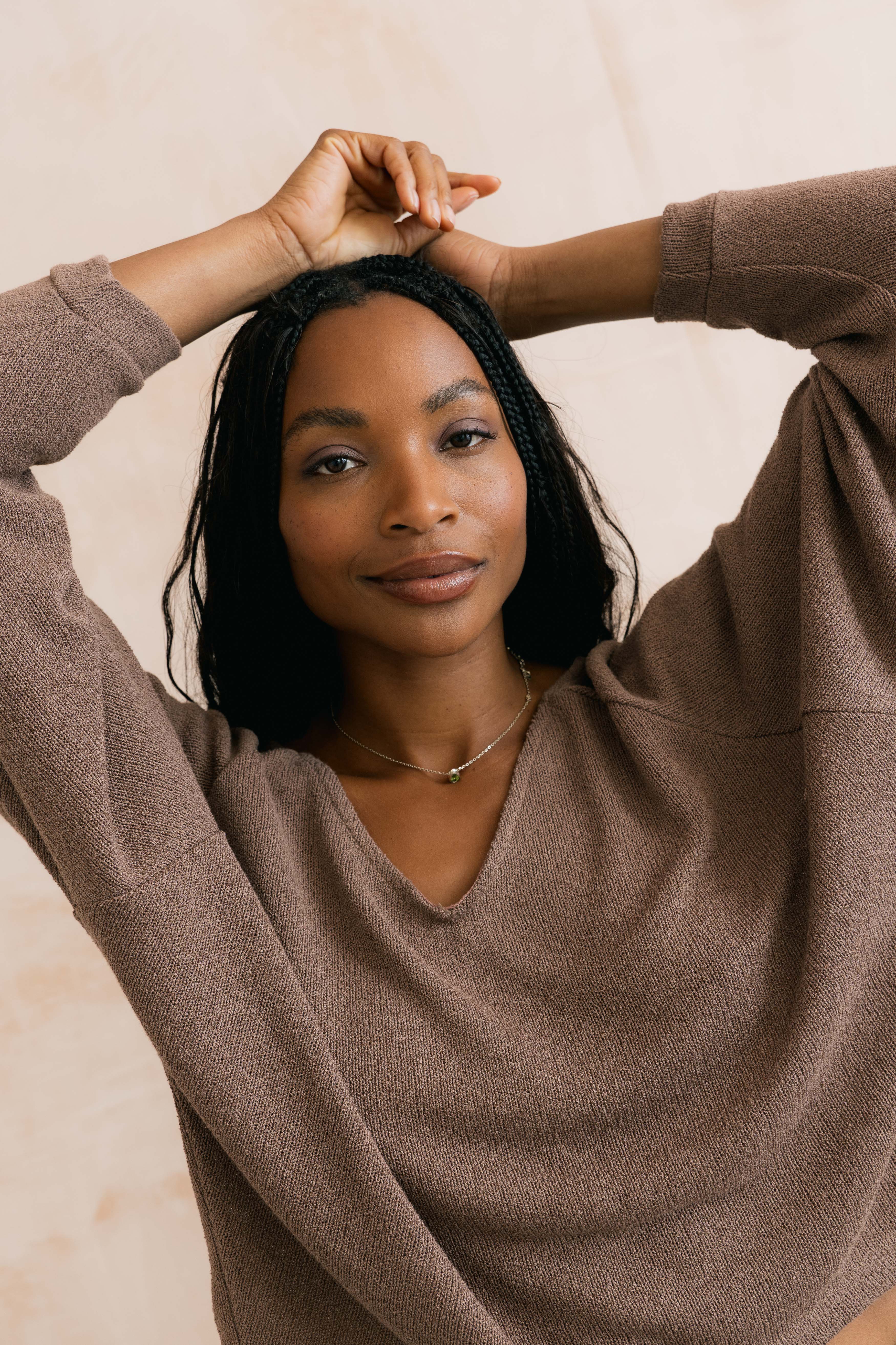Rewilding Batwing Jumper Mocha - Image 4