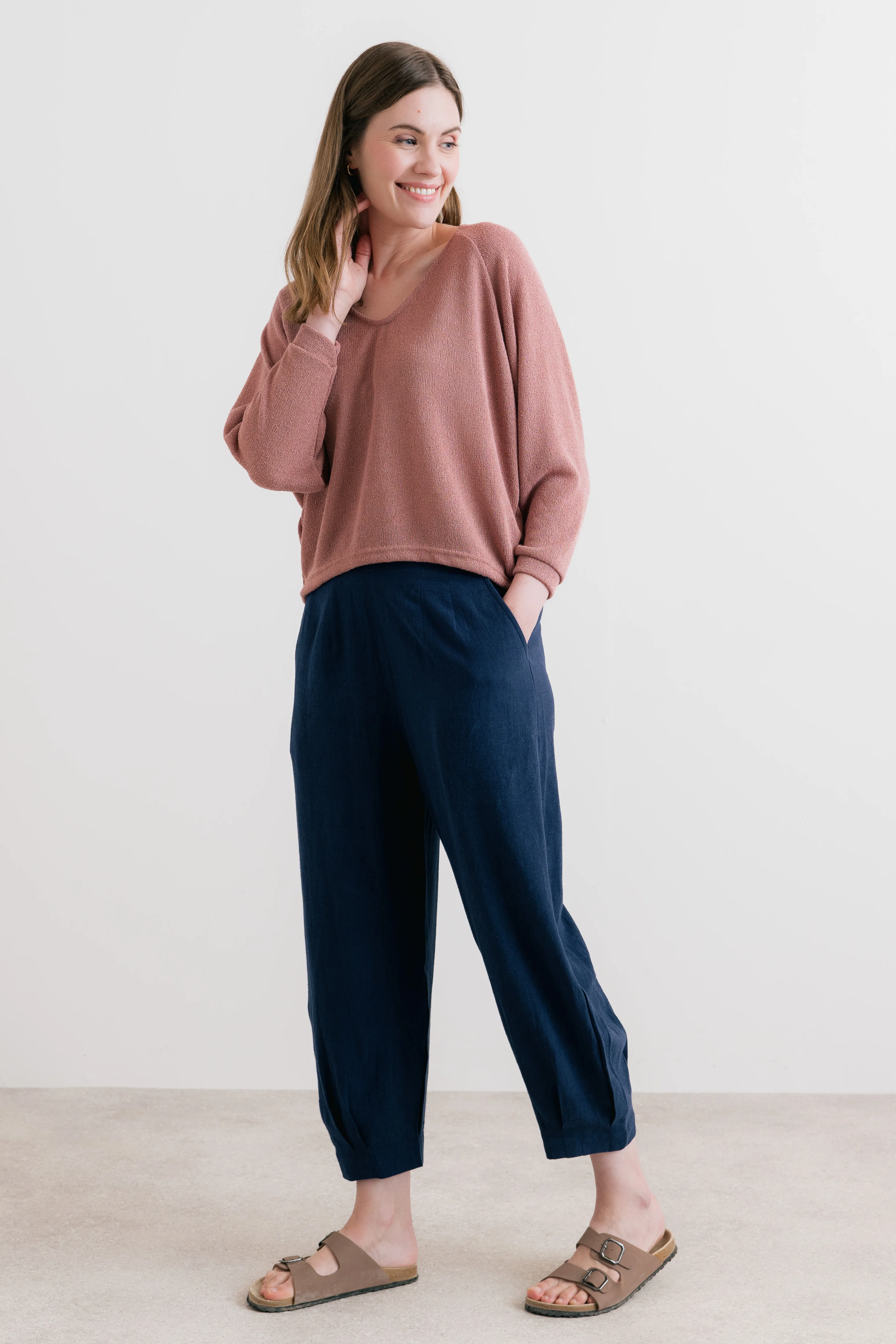 Rewilding Batwing Jumper Soft Pink - Image 3