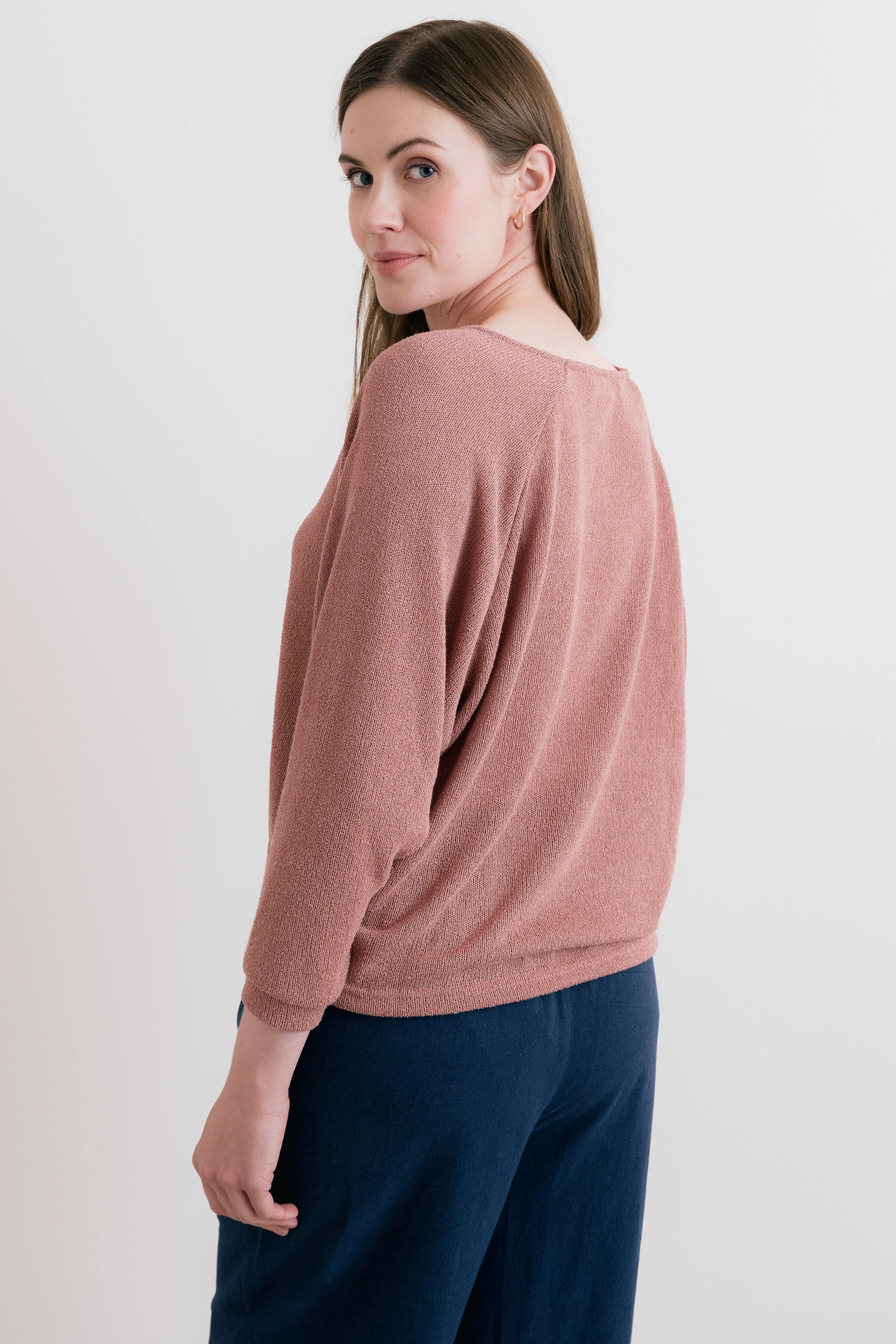 Rewilding Batwing Jumper Soft Pink - Image 4