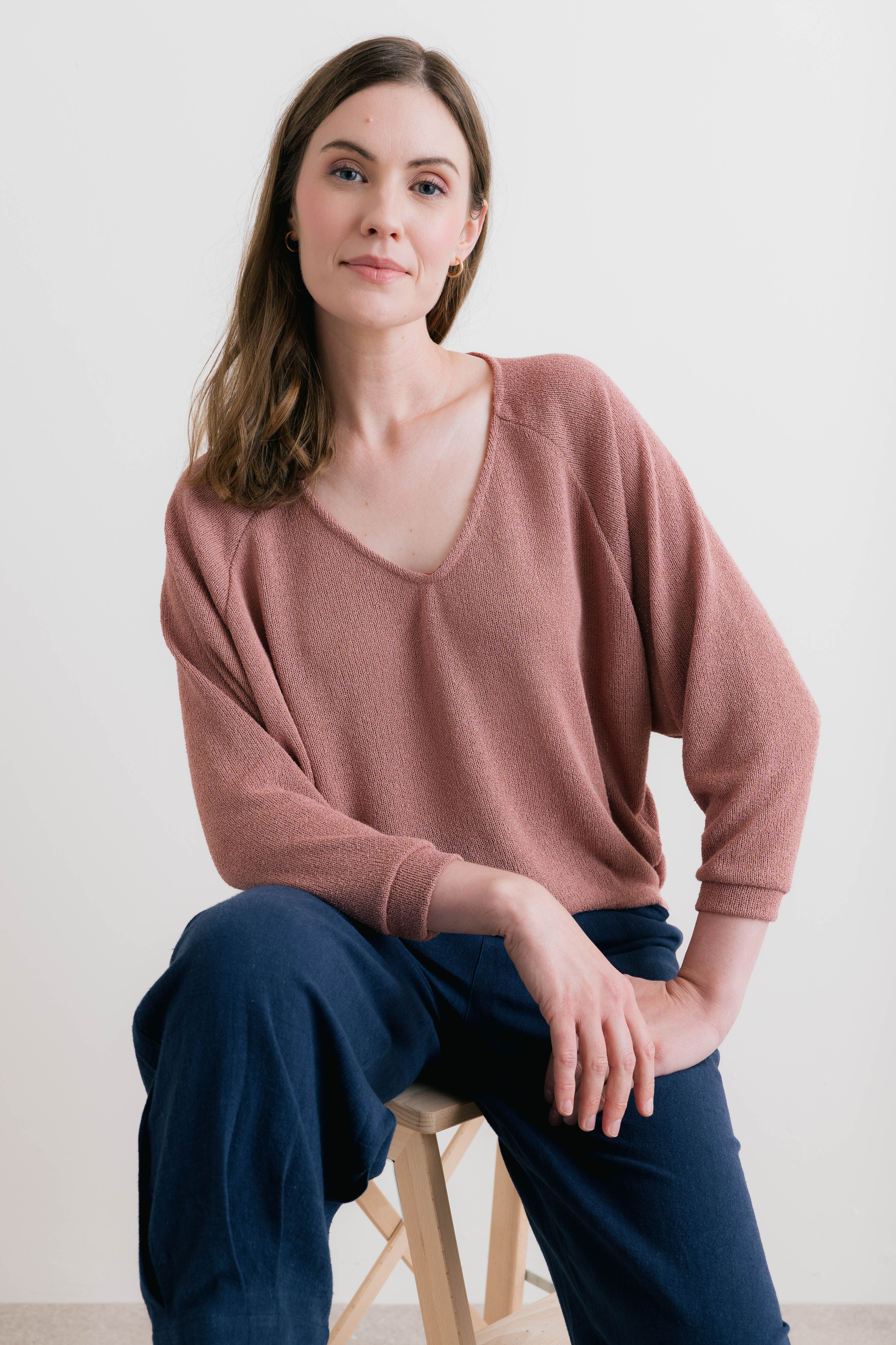 Rewilding Batwing Jumper Soft Pink - Image 5