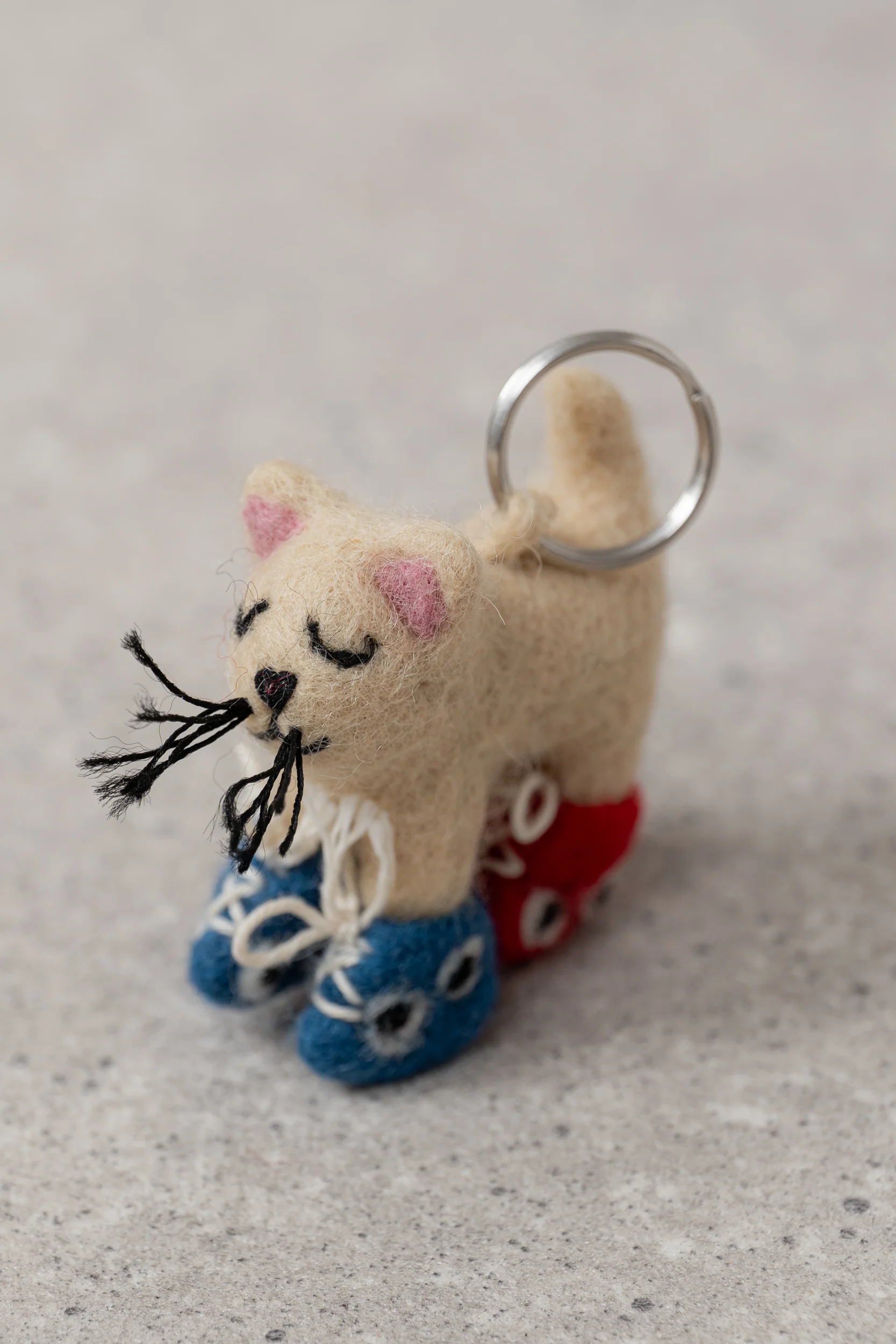 Roller Cats Felt Keyring Assorted - Image 2