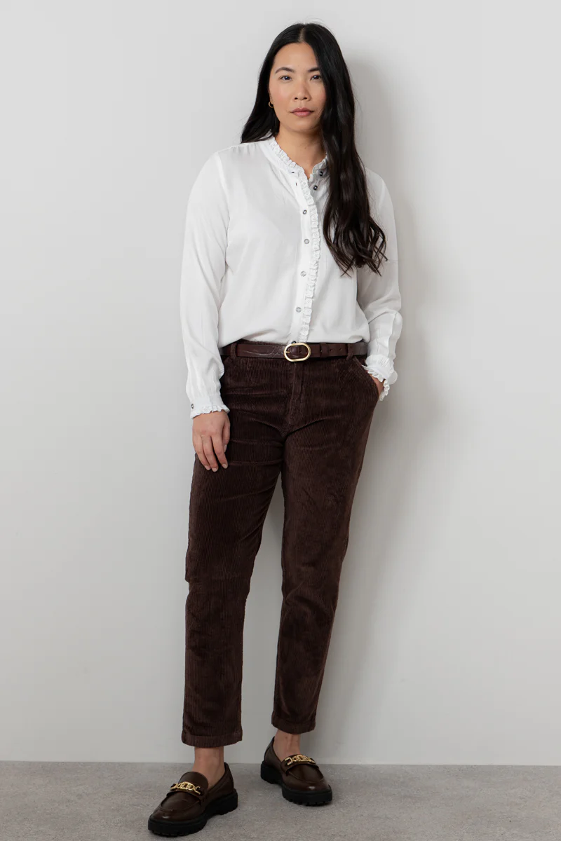 Sage Frill Blouse White - Image 5