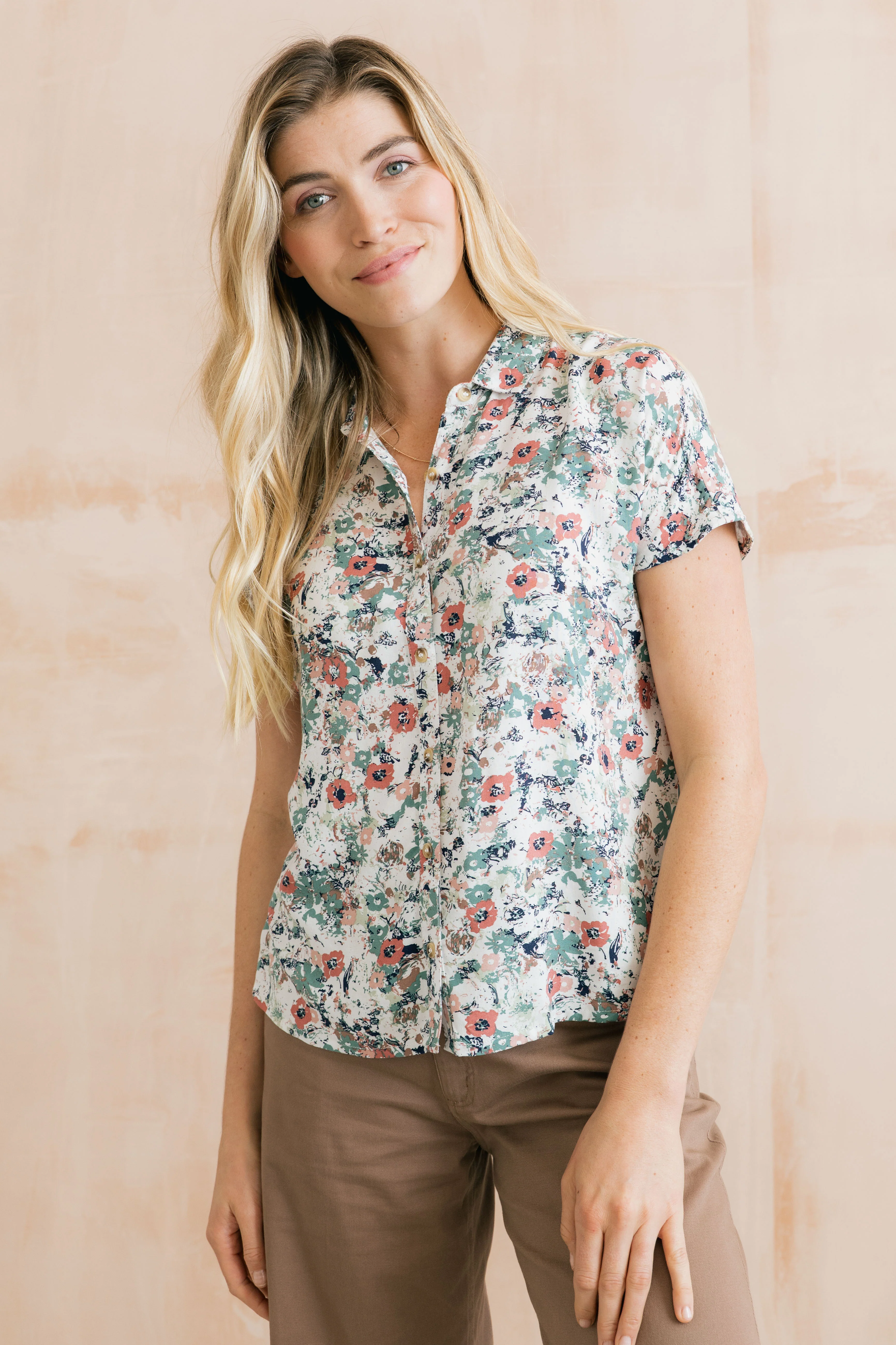 Saltgrass Printed Shirt Ecru - Image 5