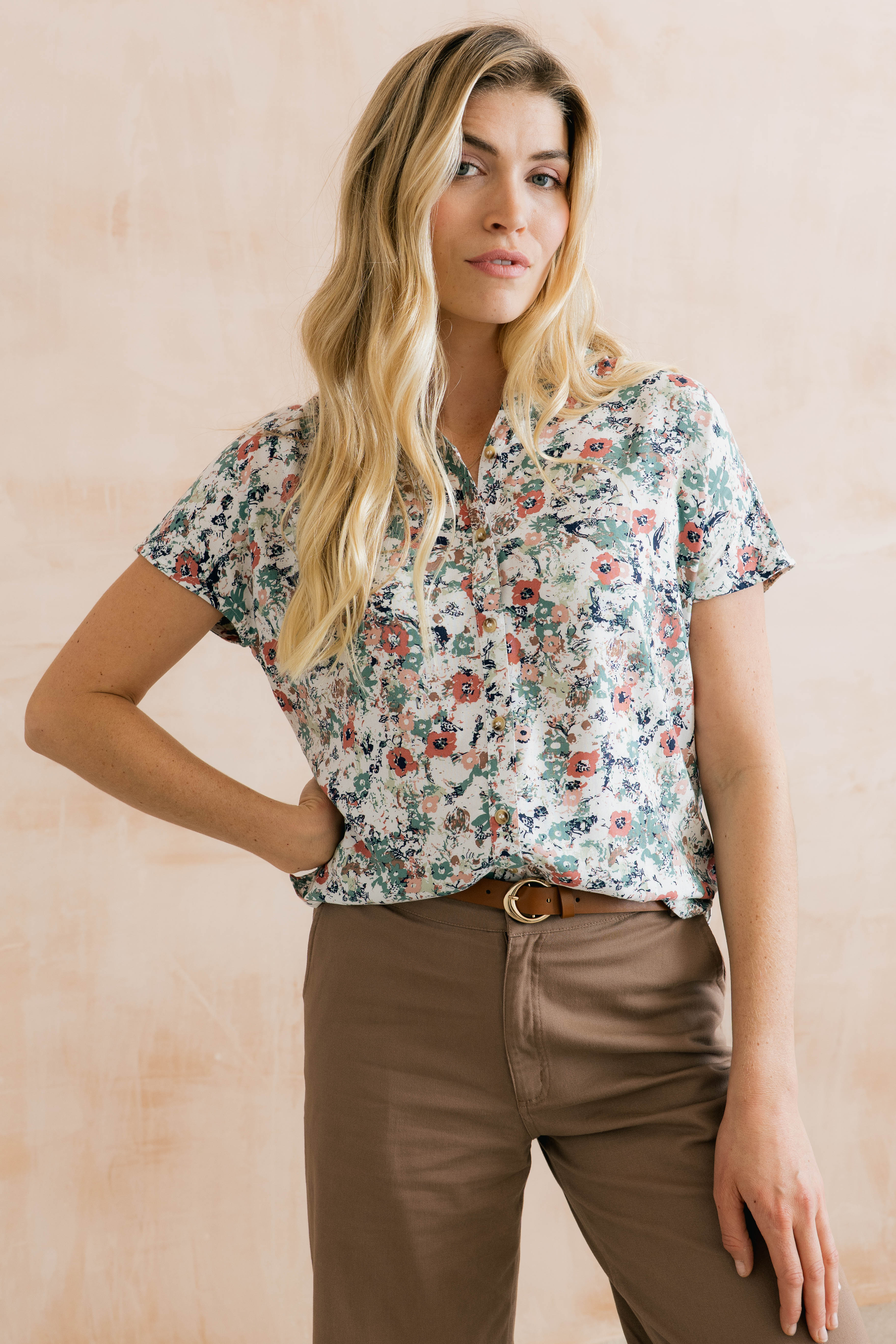 Saltgrass Printed Shirt Ecru - Image 6