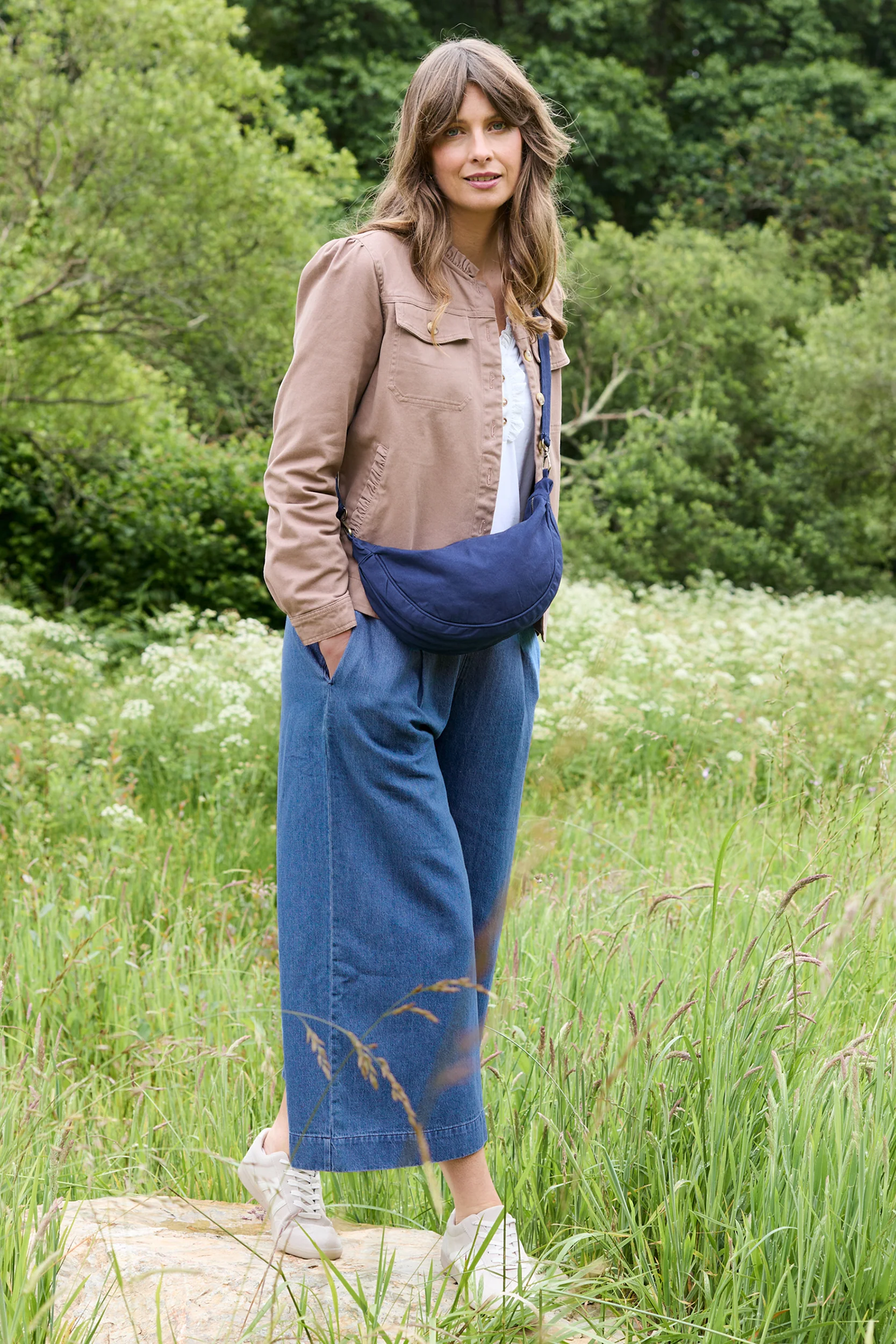 Seren Stretch Cotton Twill Jacket Mocha - Image 2