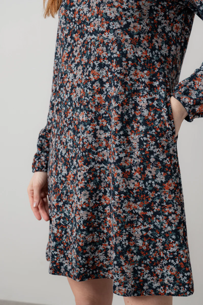 Spruce Ditsy Print Swing Dress Red - Image 6