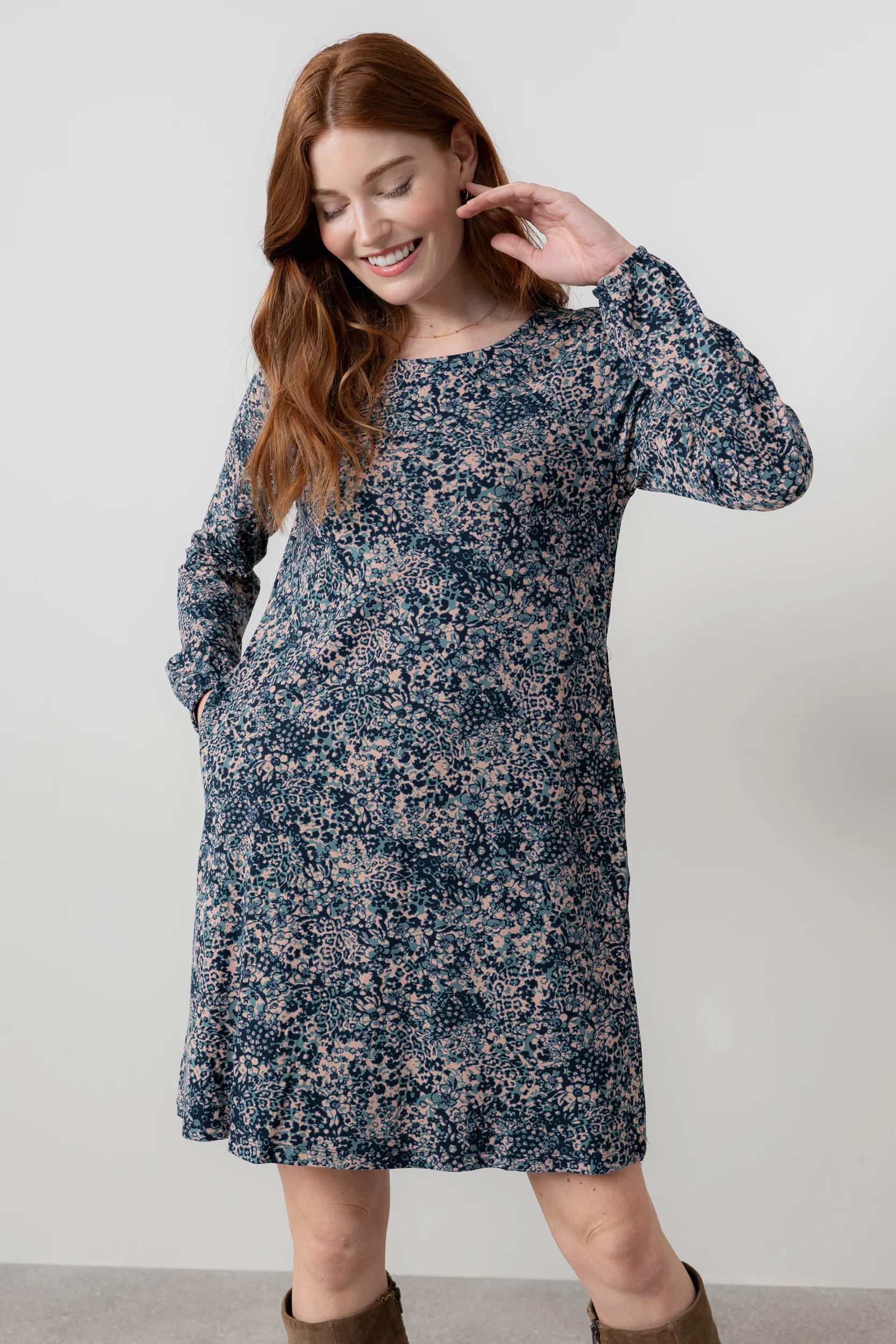 Spruce Swing Dress Sea Mist - Image 5
