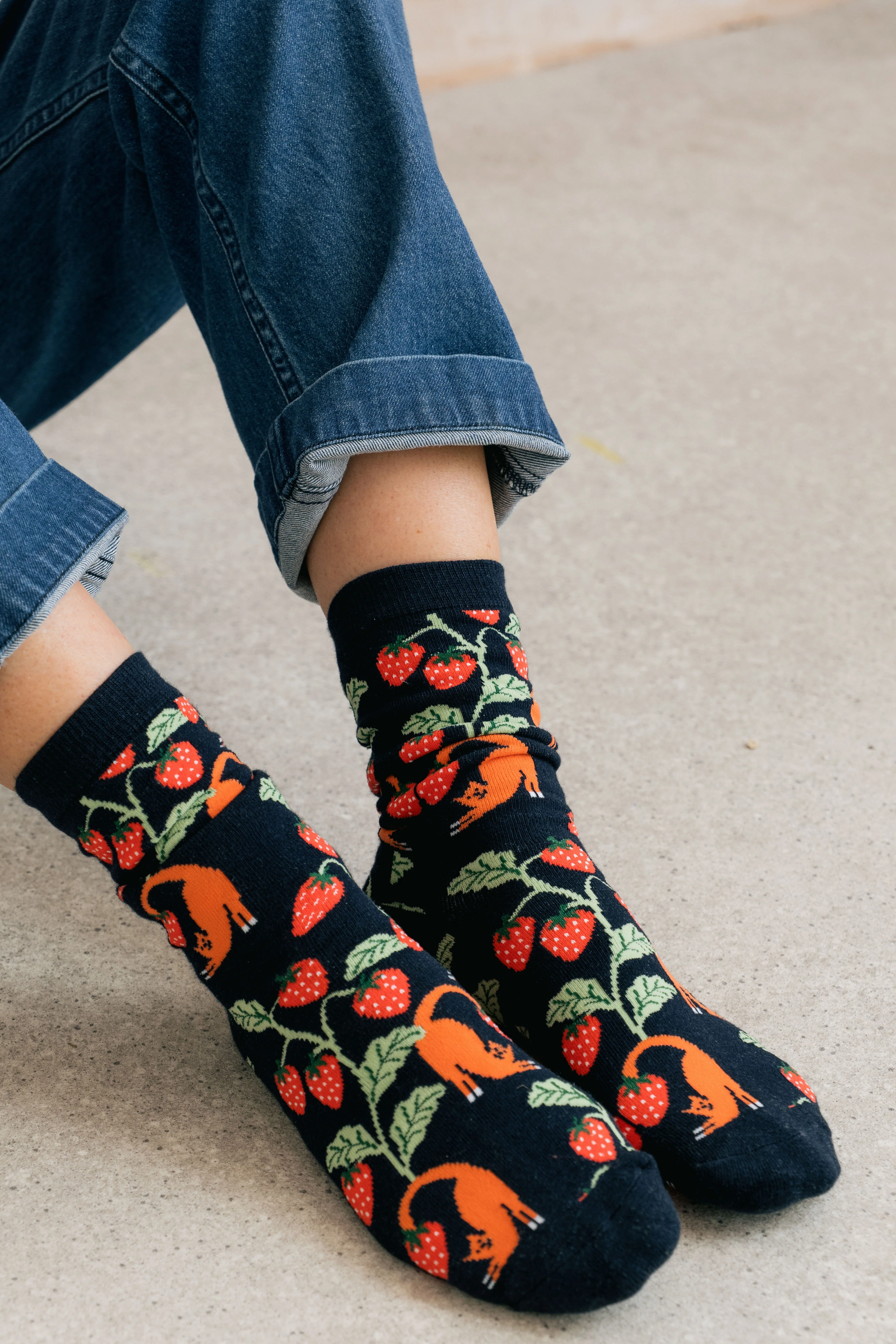 Strawberry Fields Bamboo Ankle Socks - Image 5