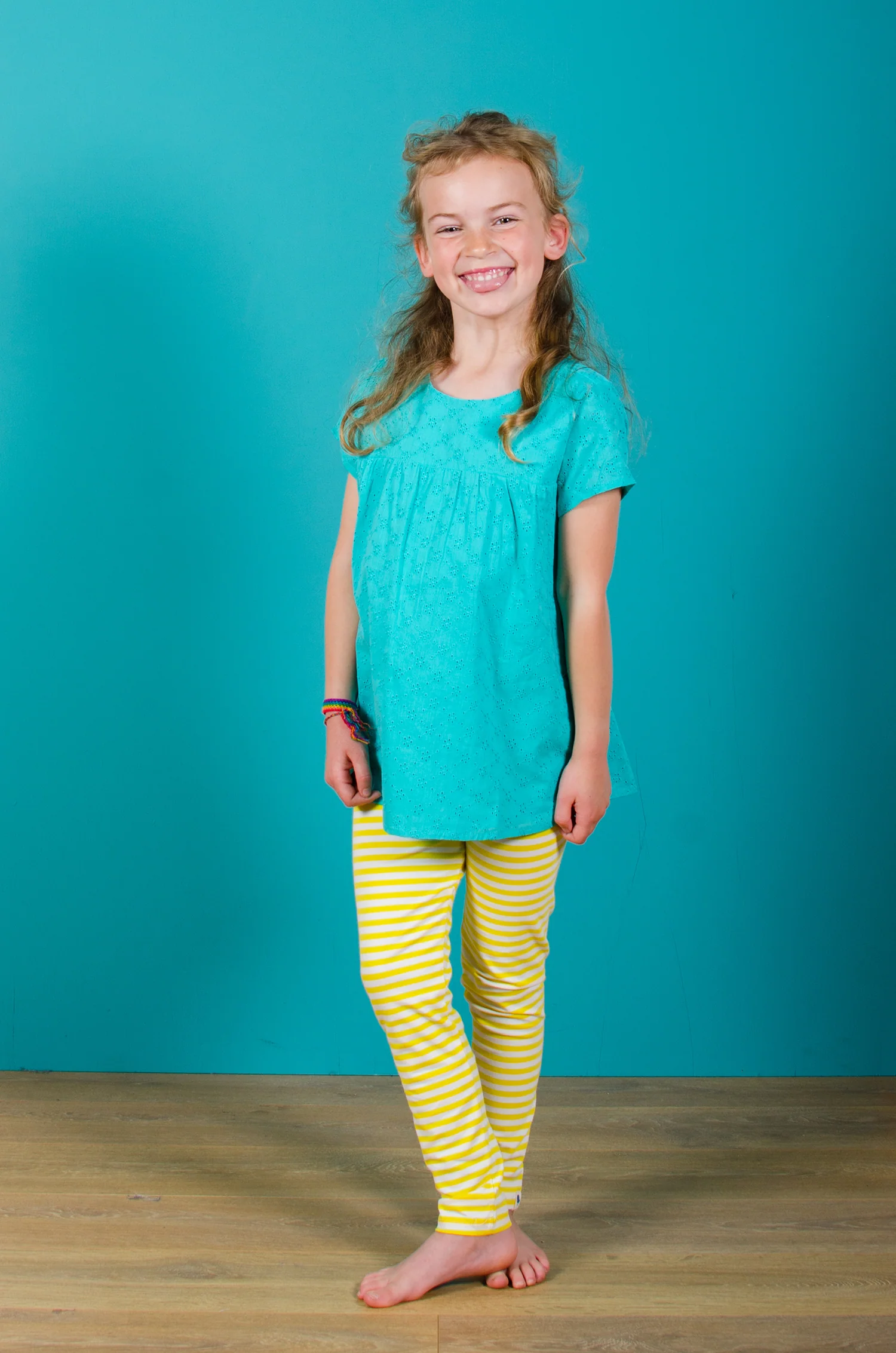 Yellow Stripe Leggings - Image 3