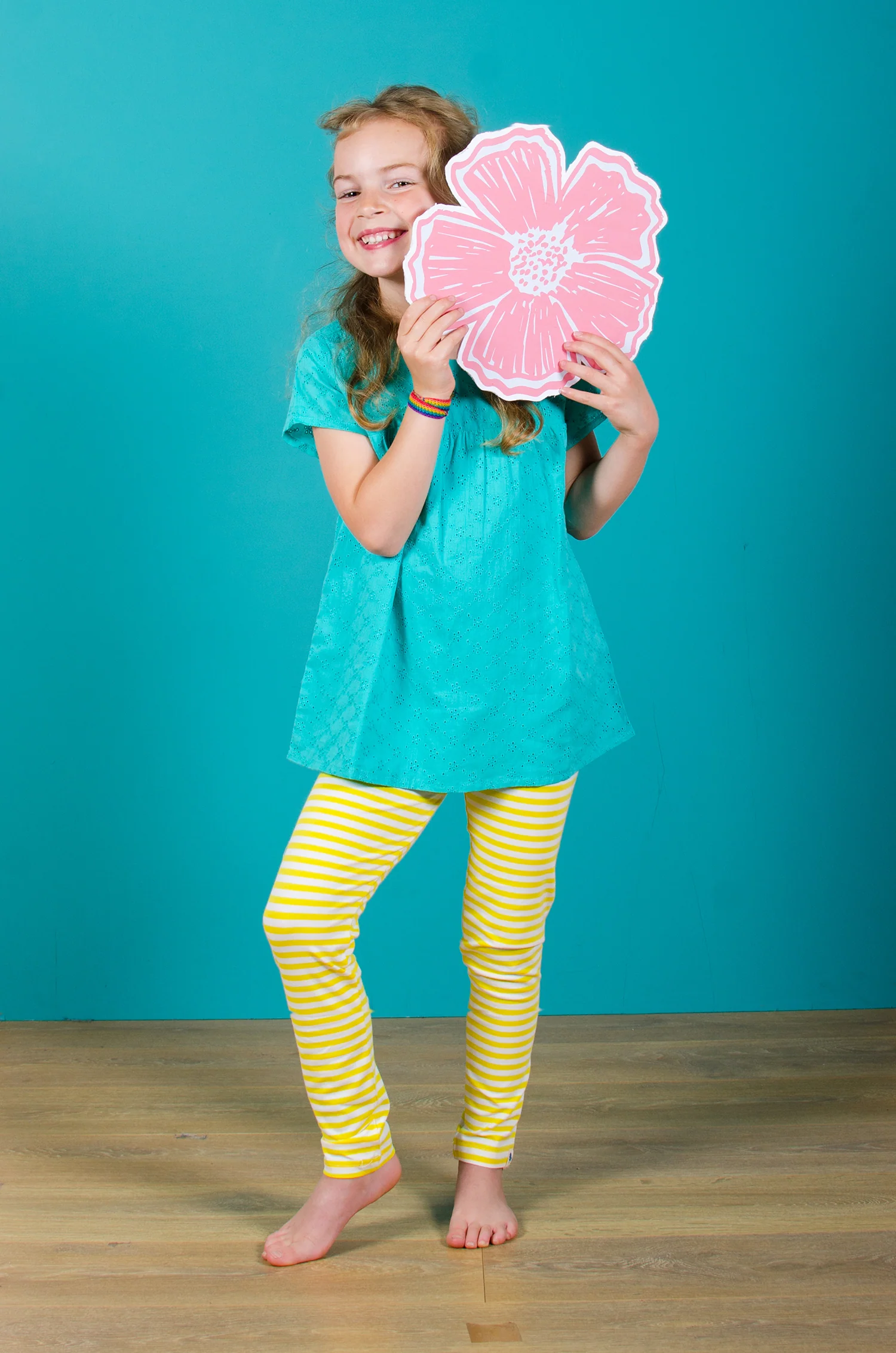 Yellow Stripe Leggings - Image 4