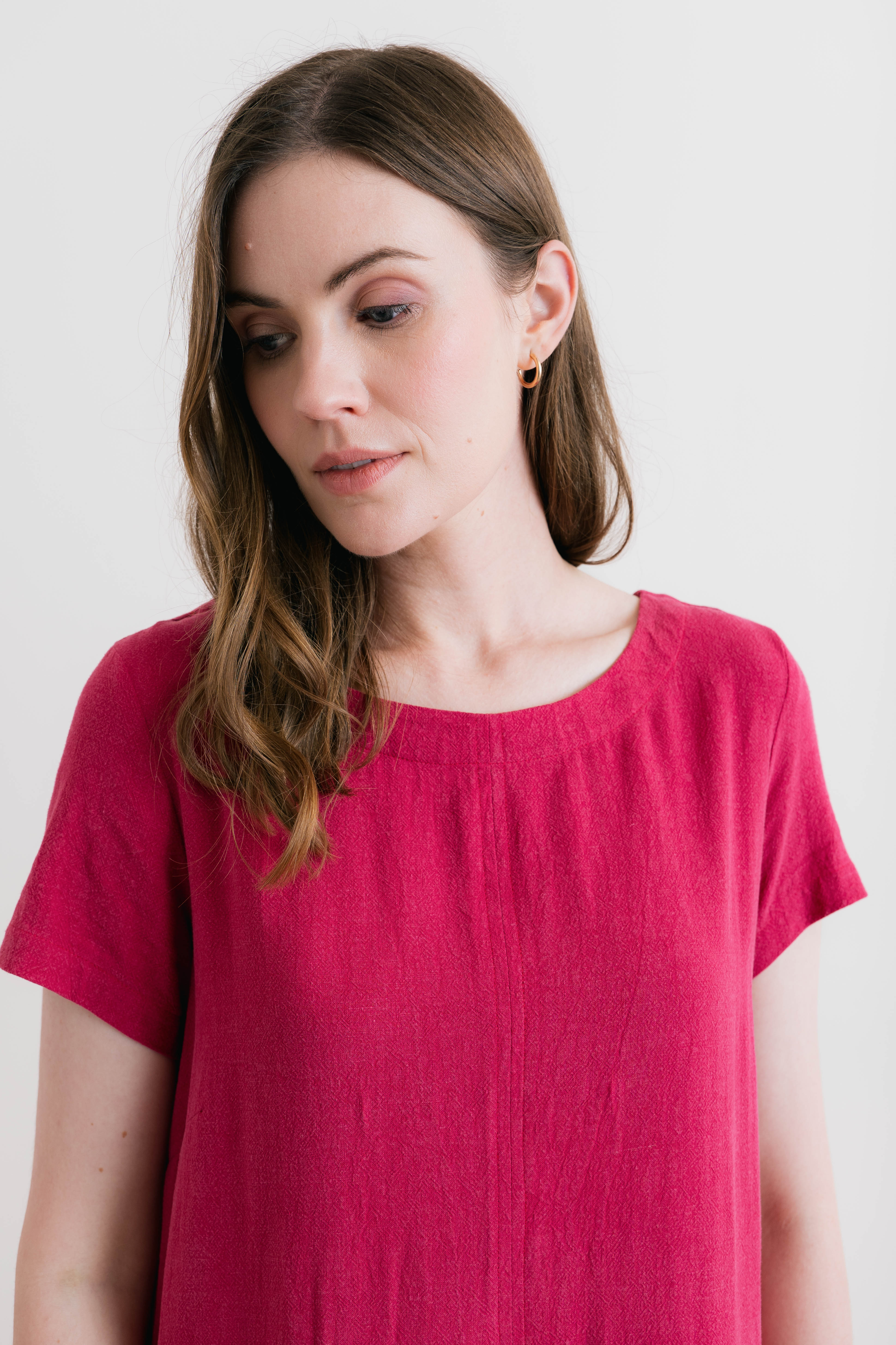 Summer Breeze Linen Blend Dress Boysenberry - Image 3