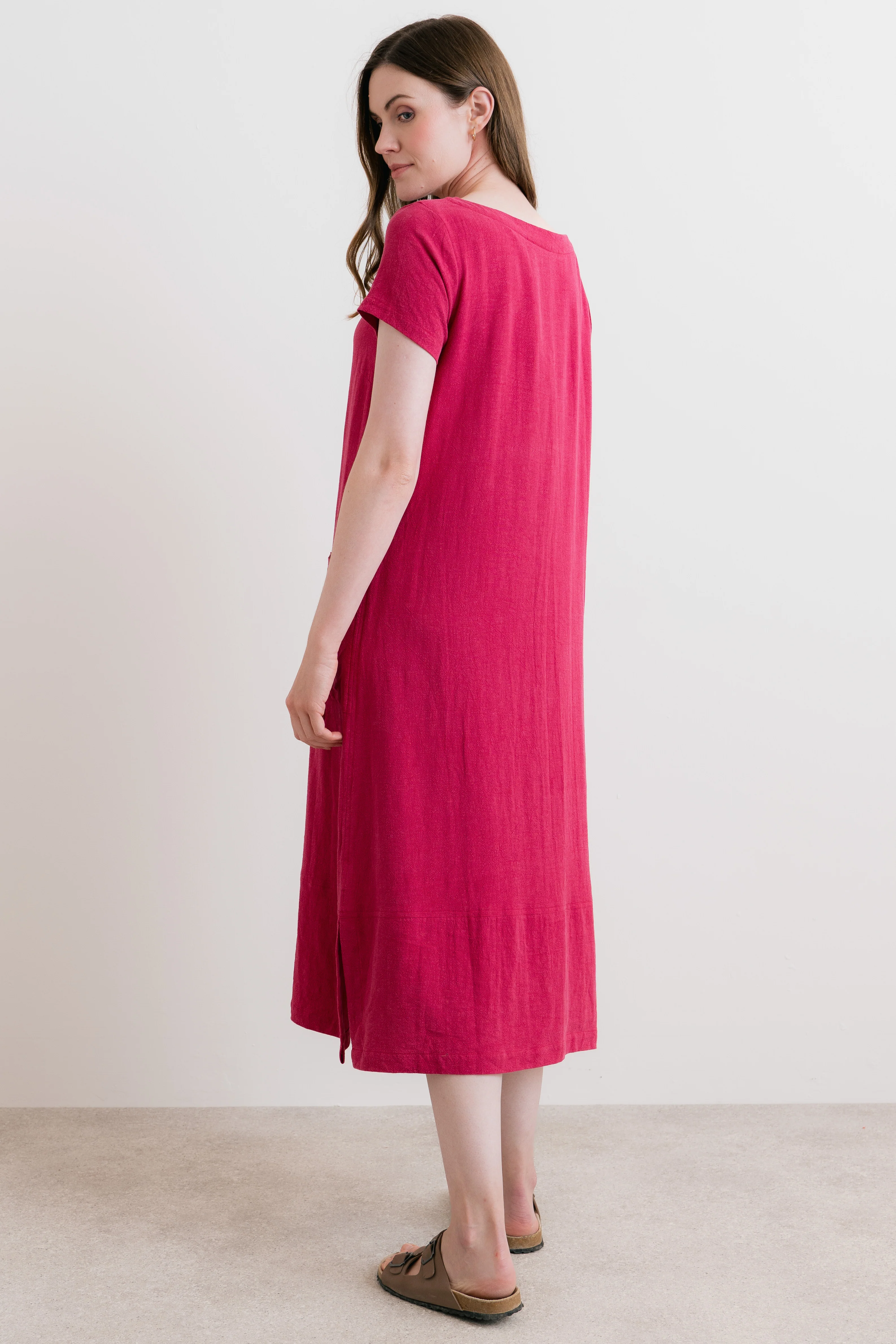 Summer Breeze Linen Blend Dress Boysenberry - Image 4