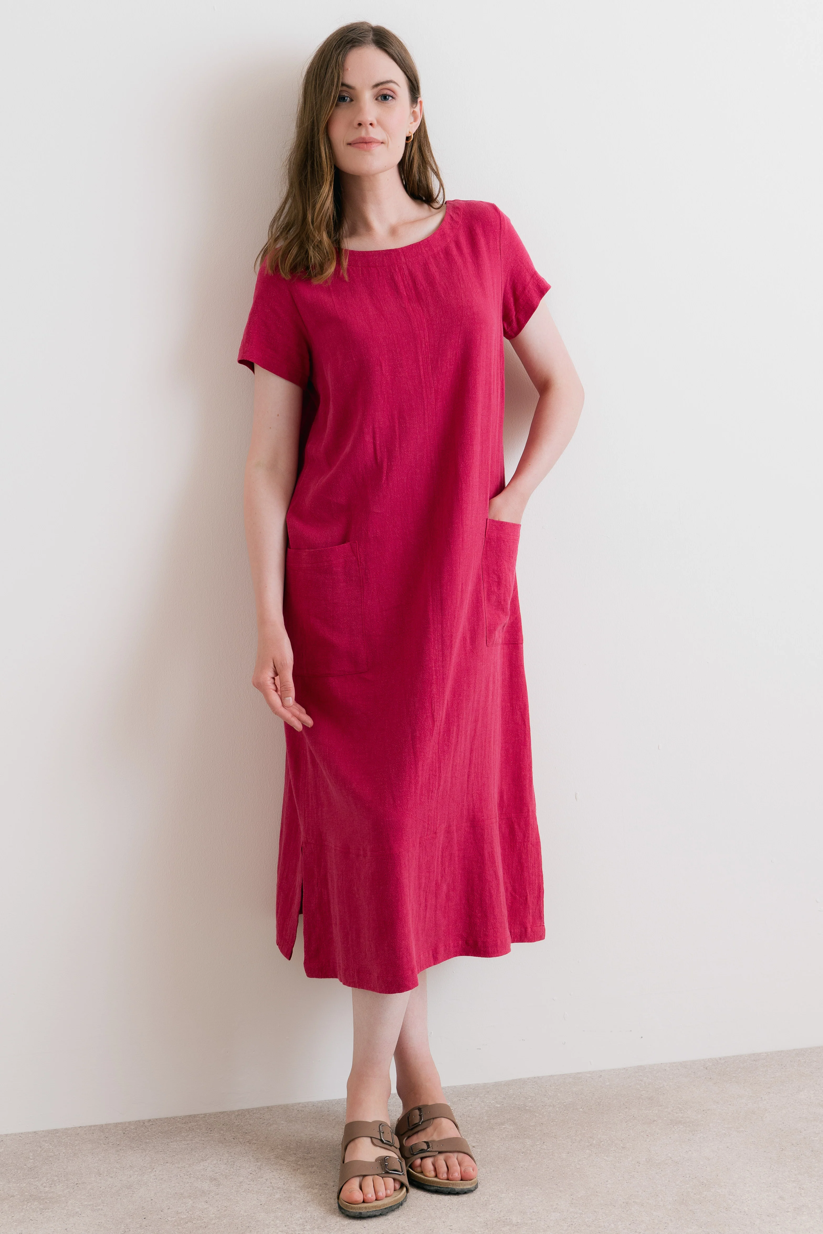 Summer Breeze Linen Blend Dress Boysenberry - Image 5