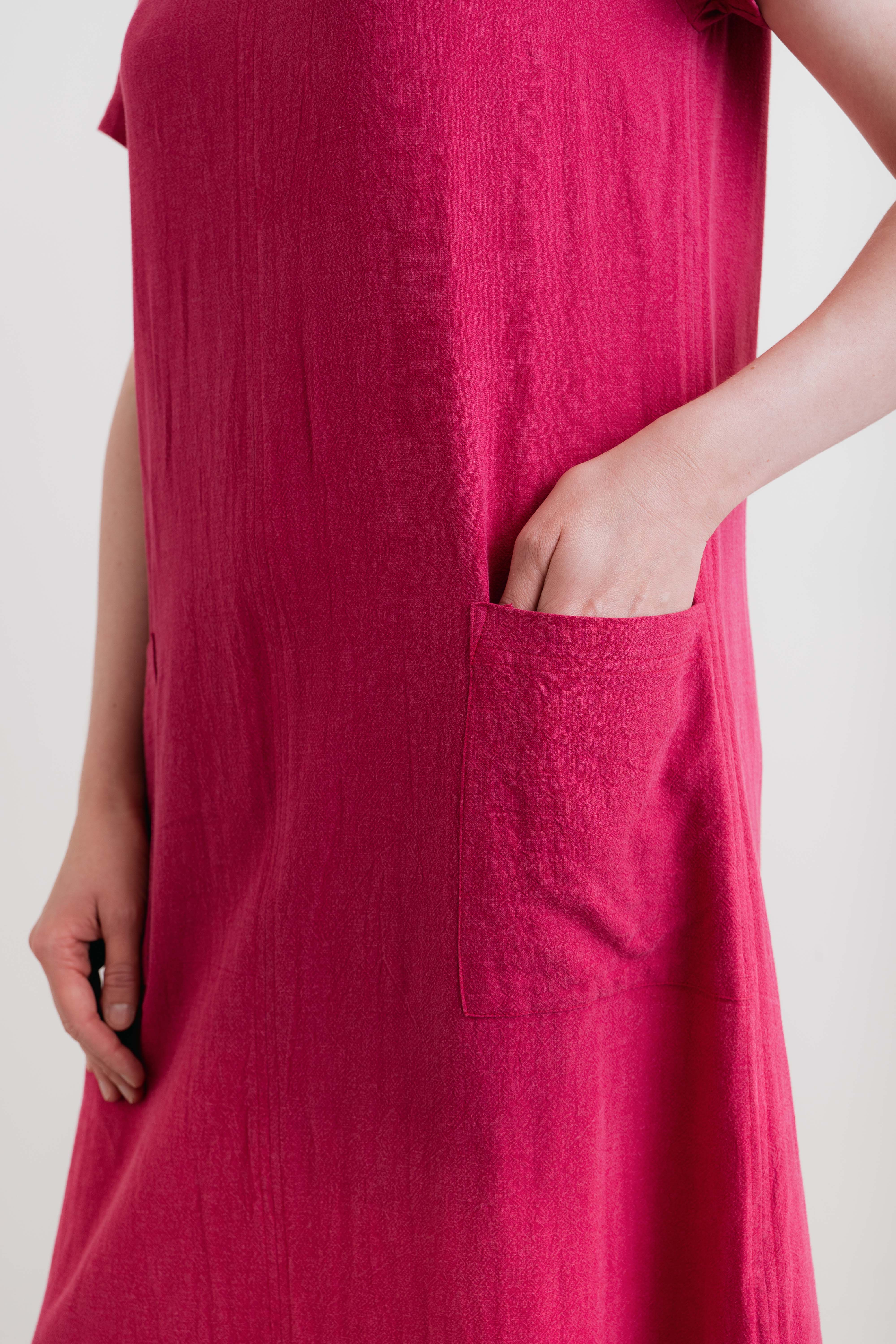 Summer Breeze Linen Blend Dress Boysenberry - Image 6