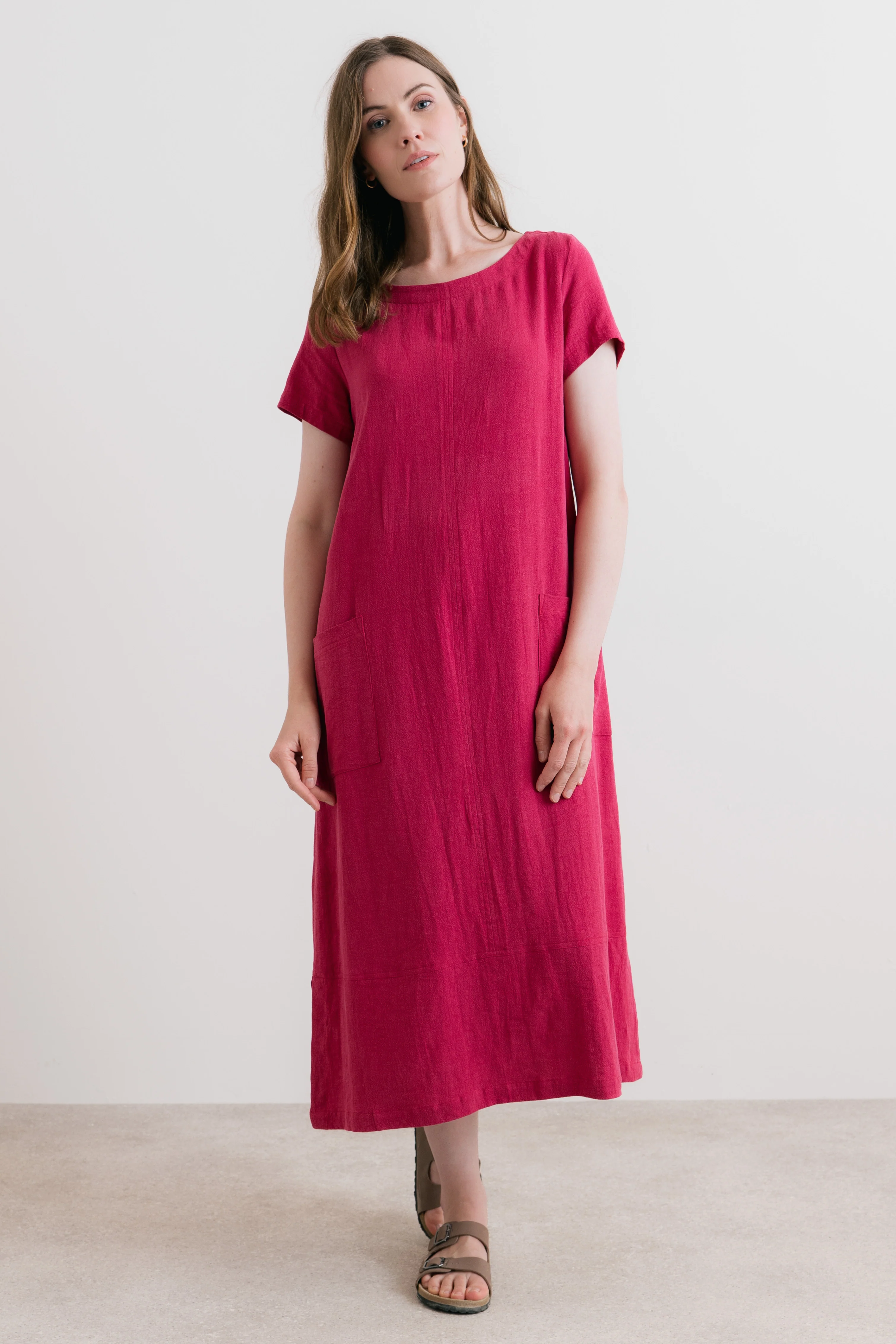 Summer Breeze Linen Blend Dress Boysenberry - Image 7