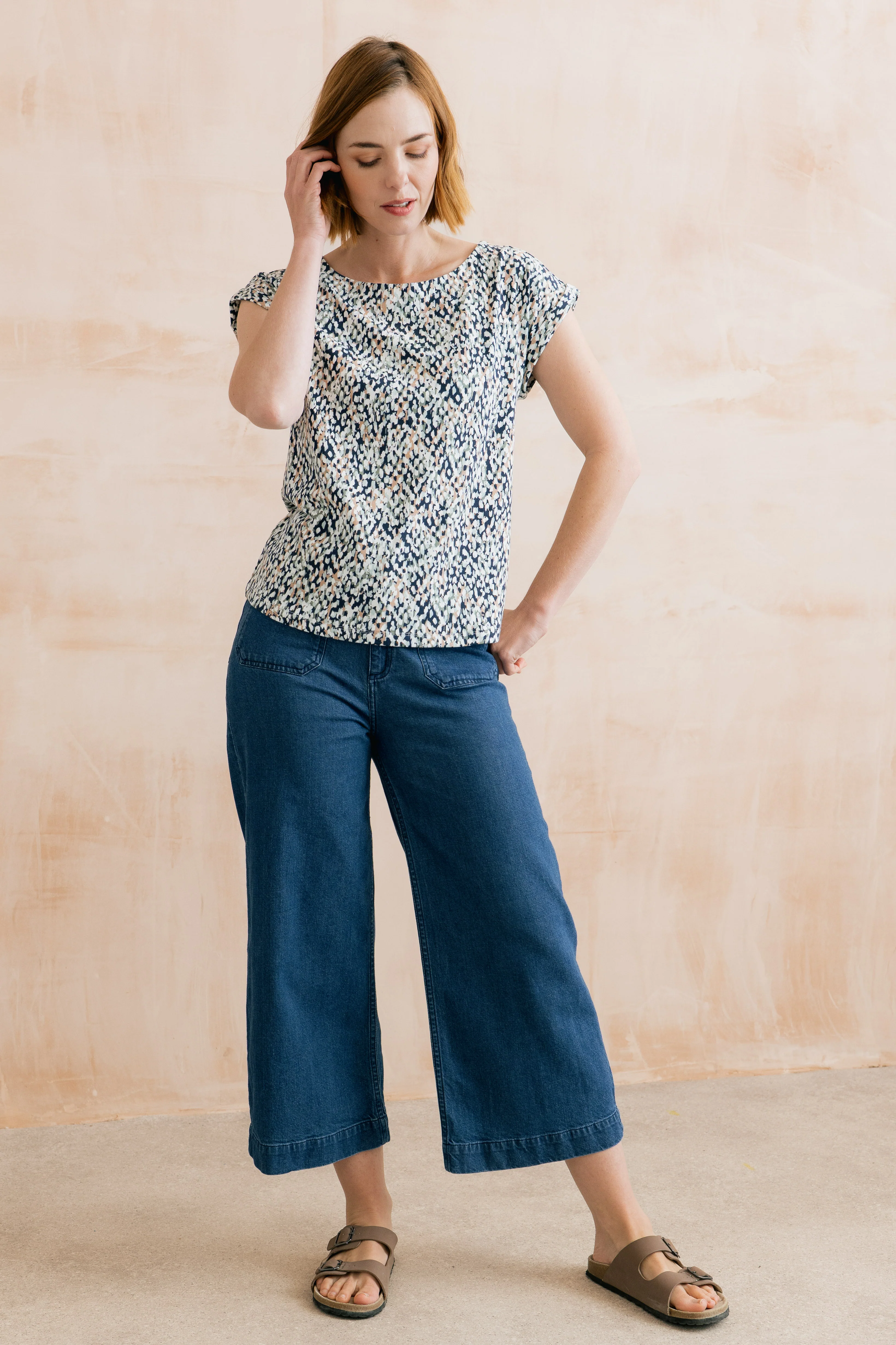 Sway Organic Cotton Jersey T-Shirt Restore Navy - Image 3