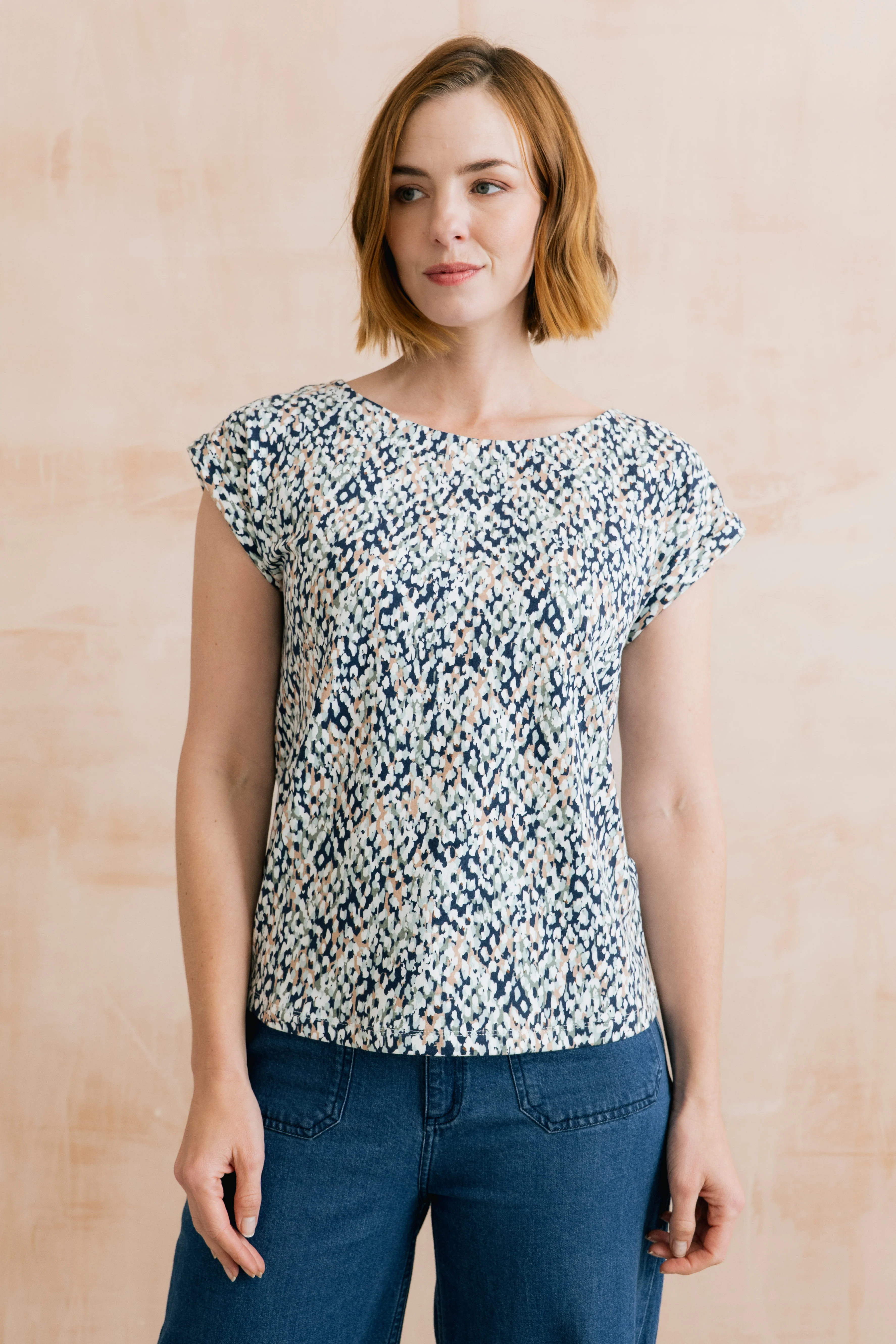 Sway Organic Cotton Jersey T-Shirt Restore Navy - Image 5