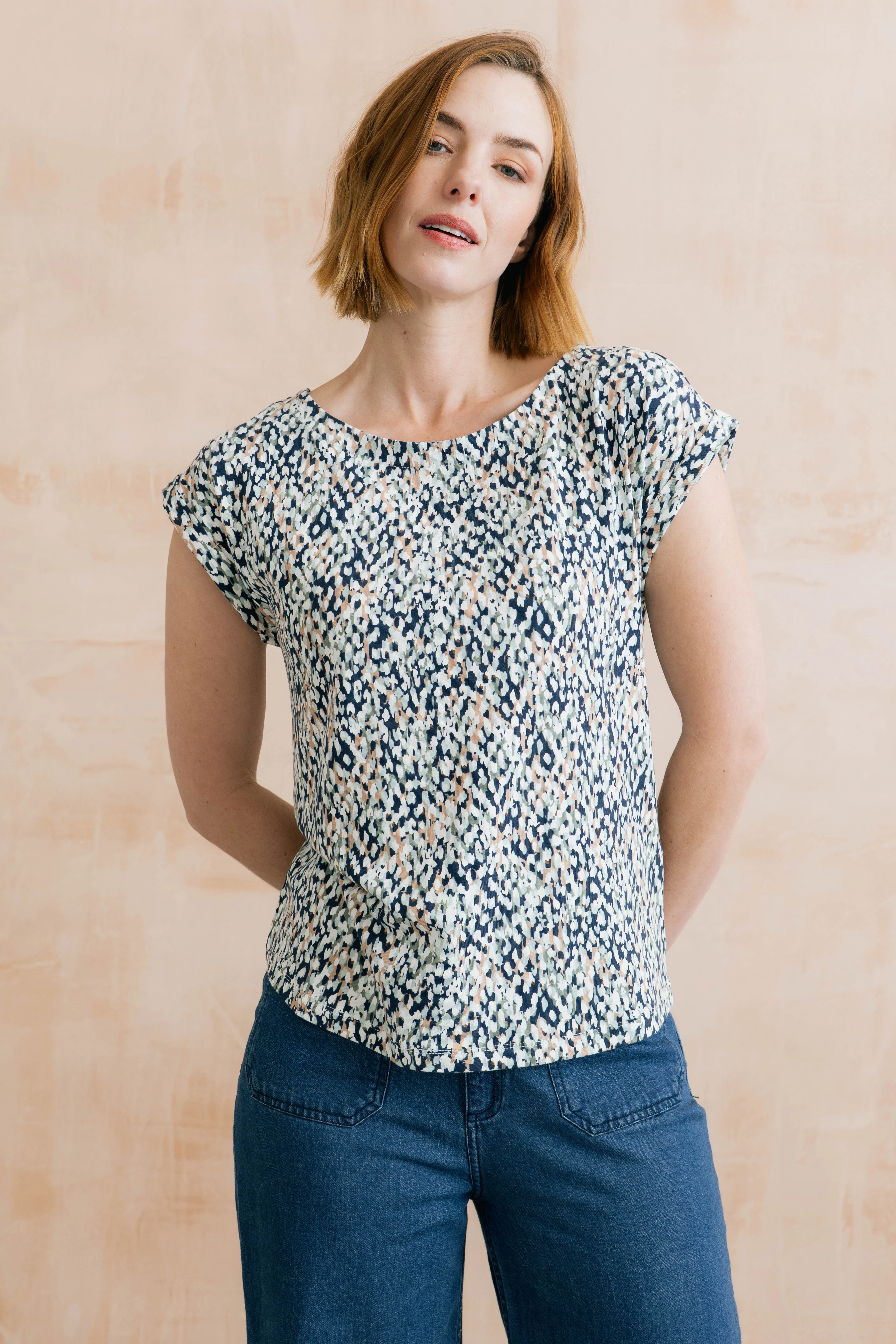 Sway Organic Cotton Jersey T-Shirt Restore Navy - Image 6
