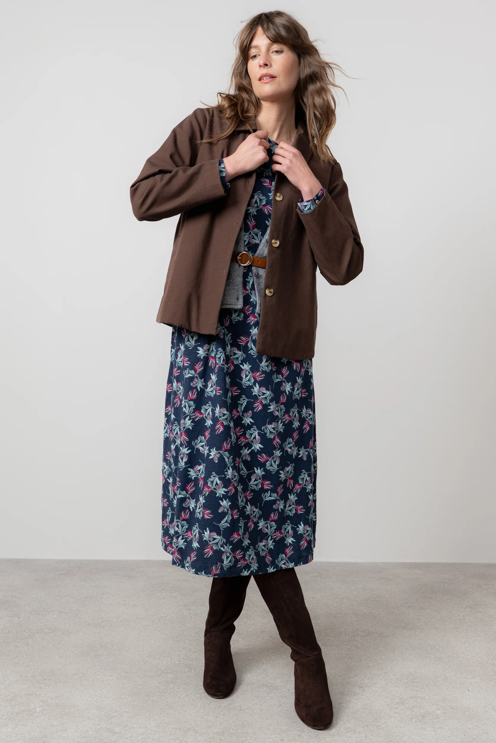 Sycamore Cotton Canvas Jacket Chocolate - Image 6