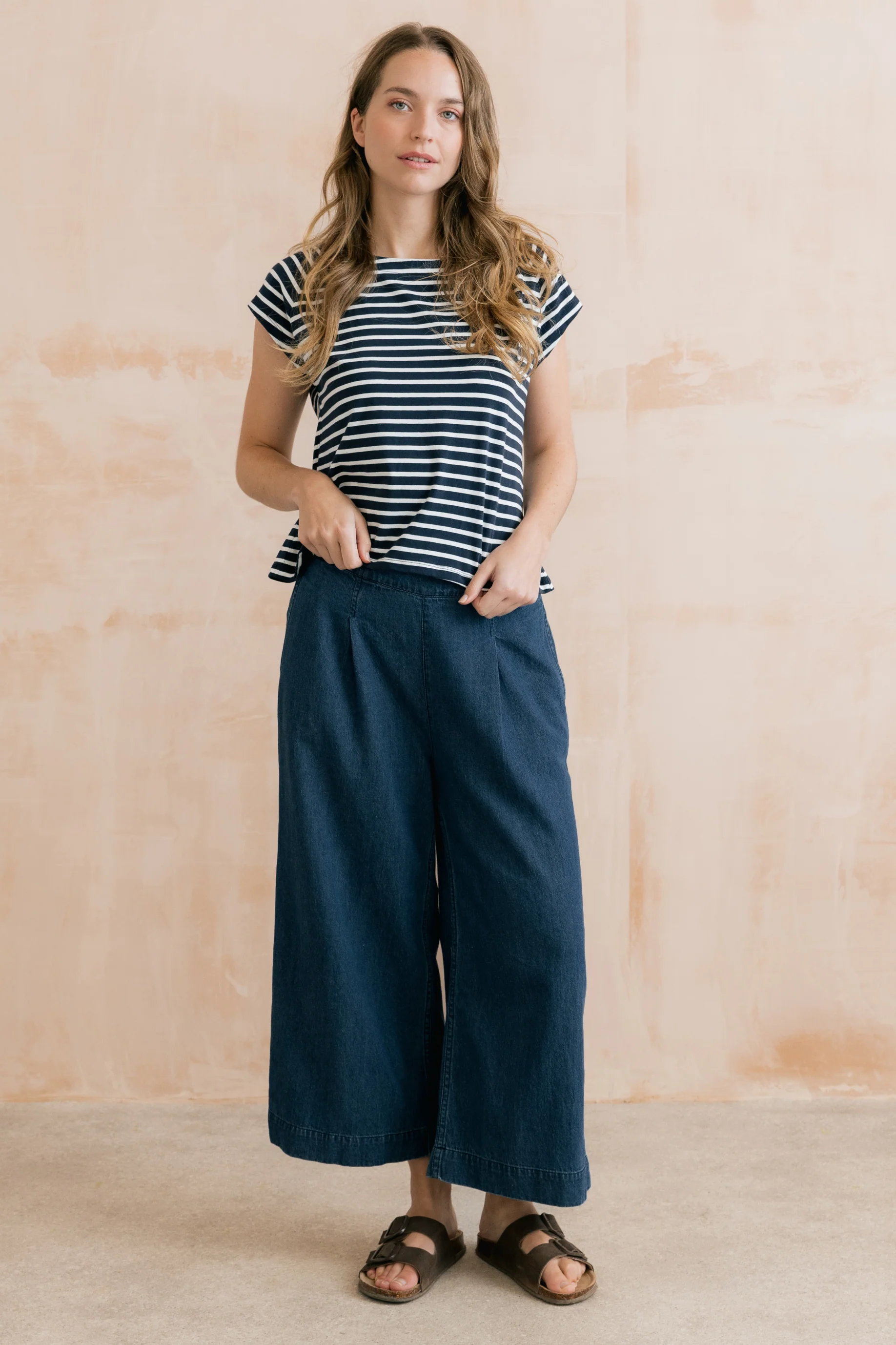 Tidal Navy Stripe T-Shirt - Image 5