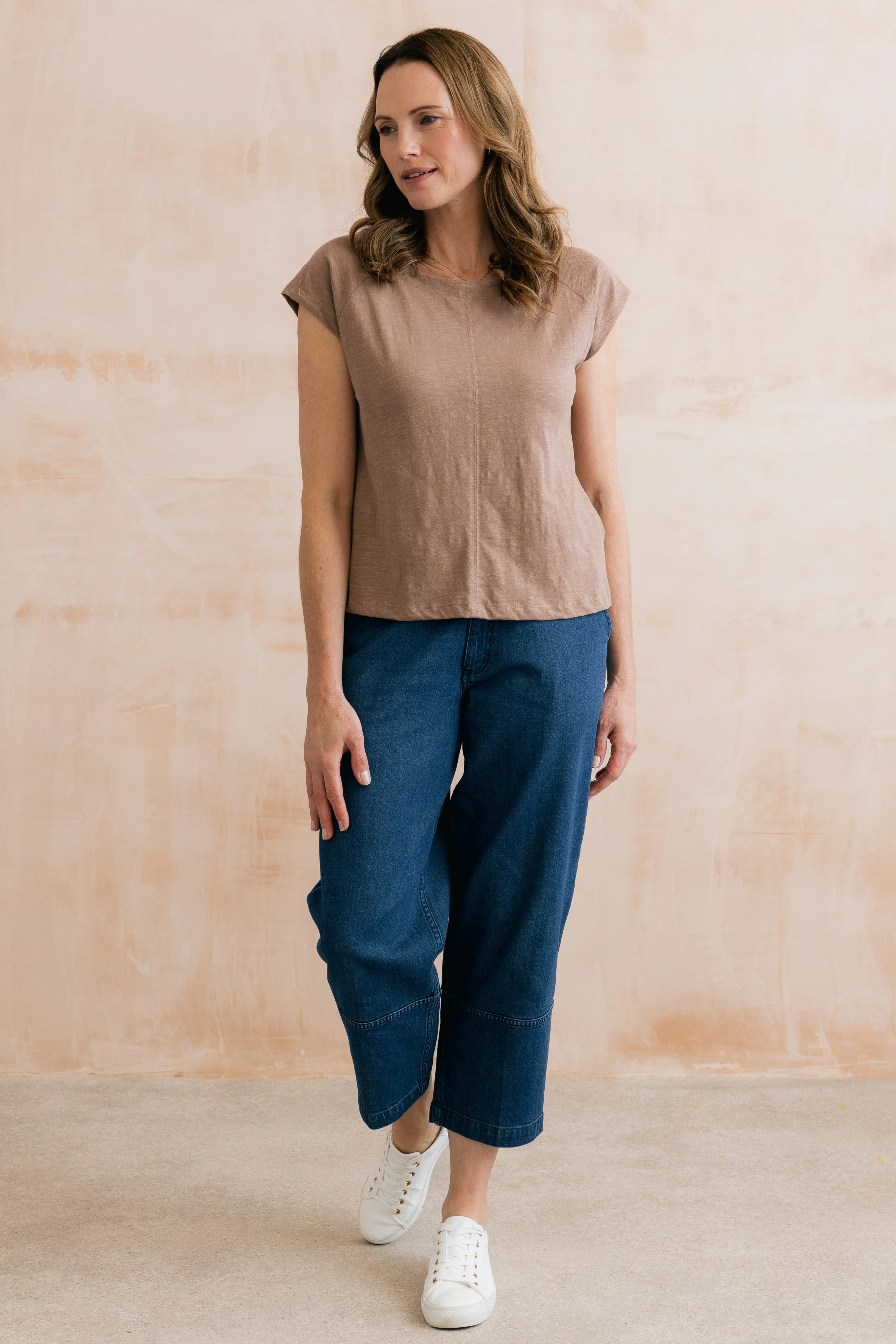 Tidal Organic Cotton T-Shirt Mocha - Image 3