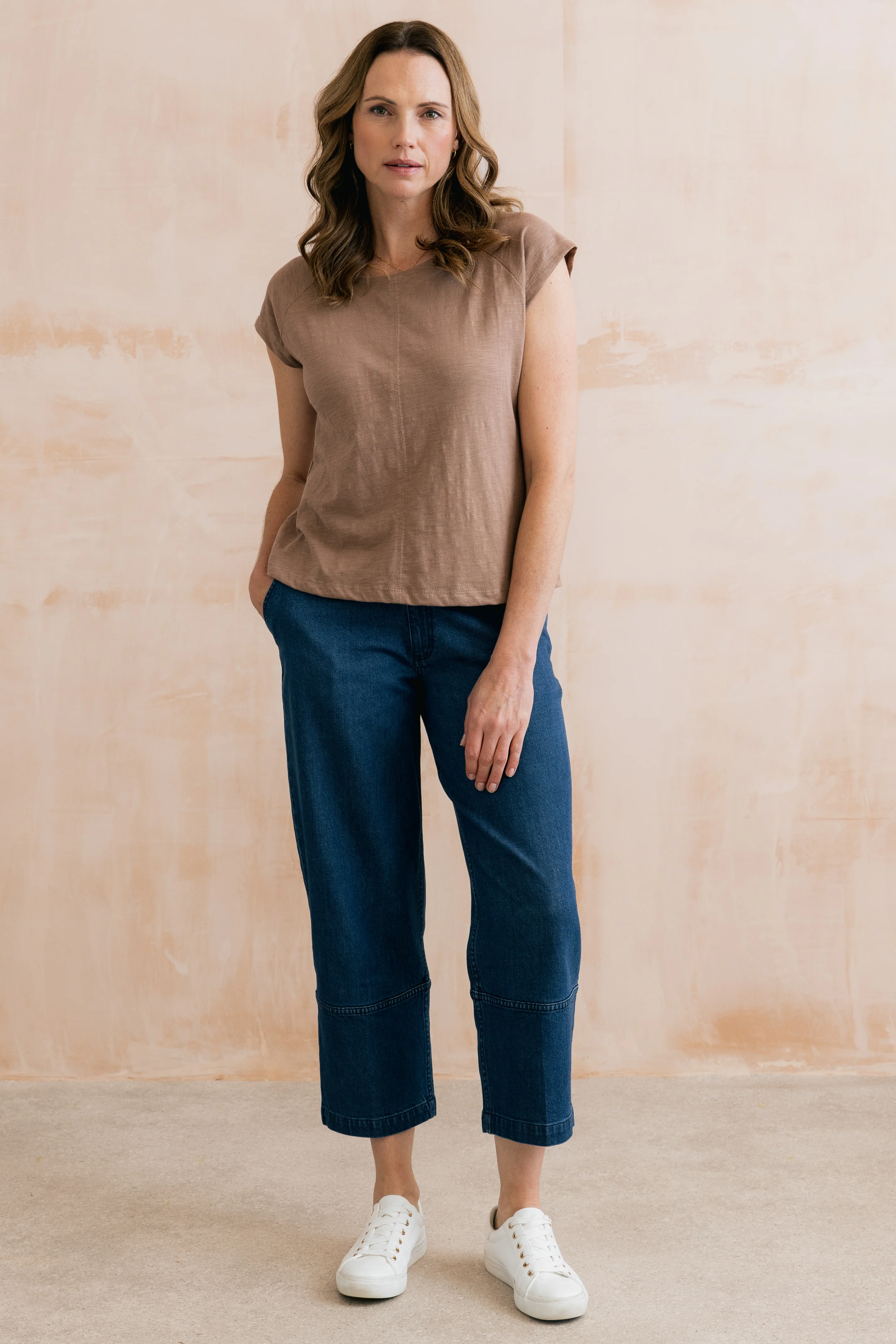 Tidal Organic Cotton T-Shirt Mocha - Image 5