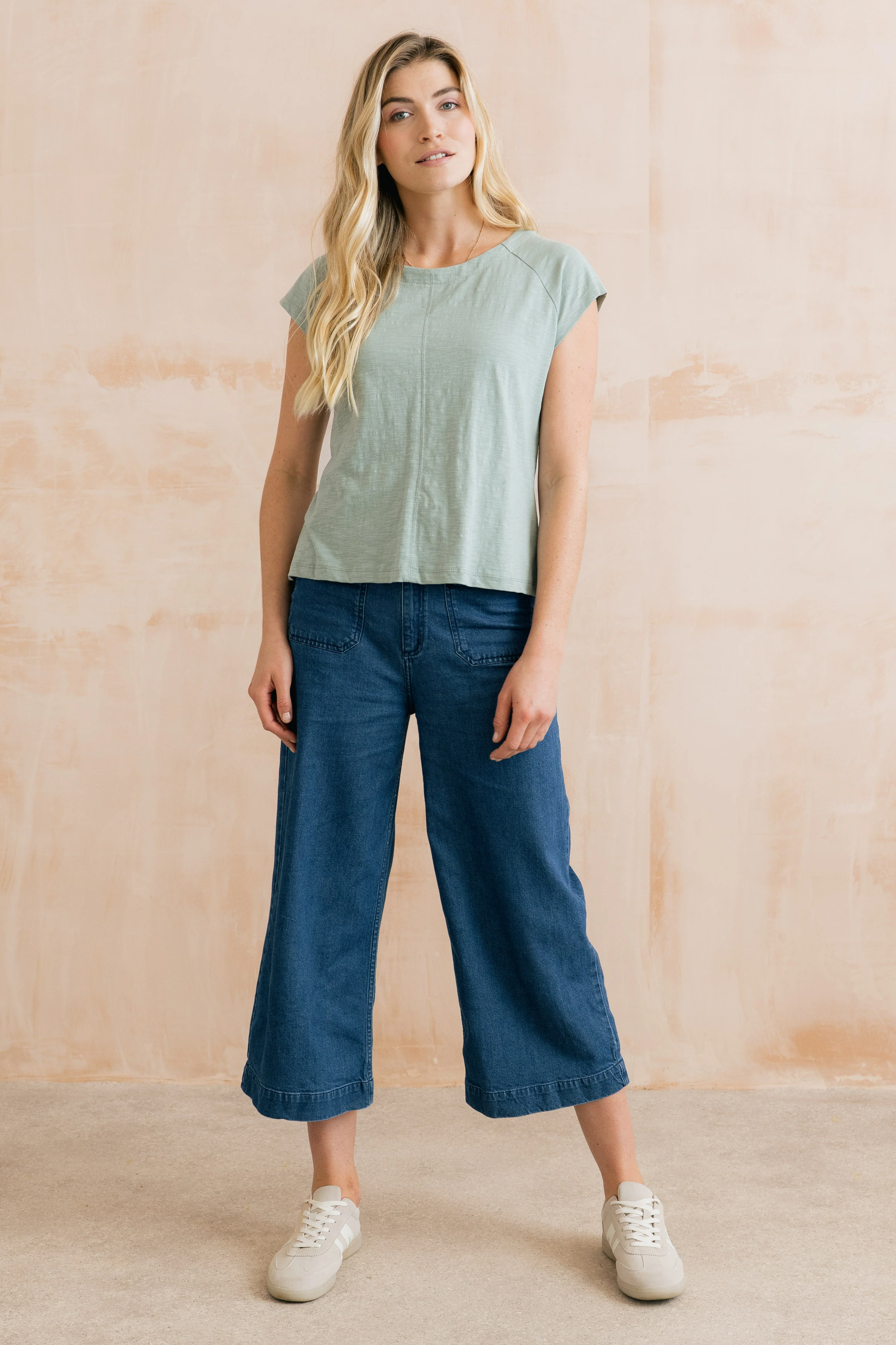 Tidal Organic Cotton T-Shirt Silver Sage - Image 3