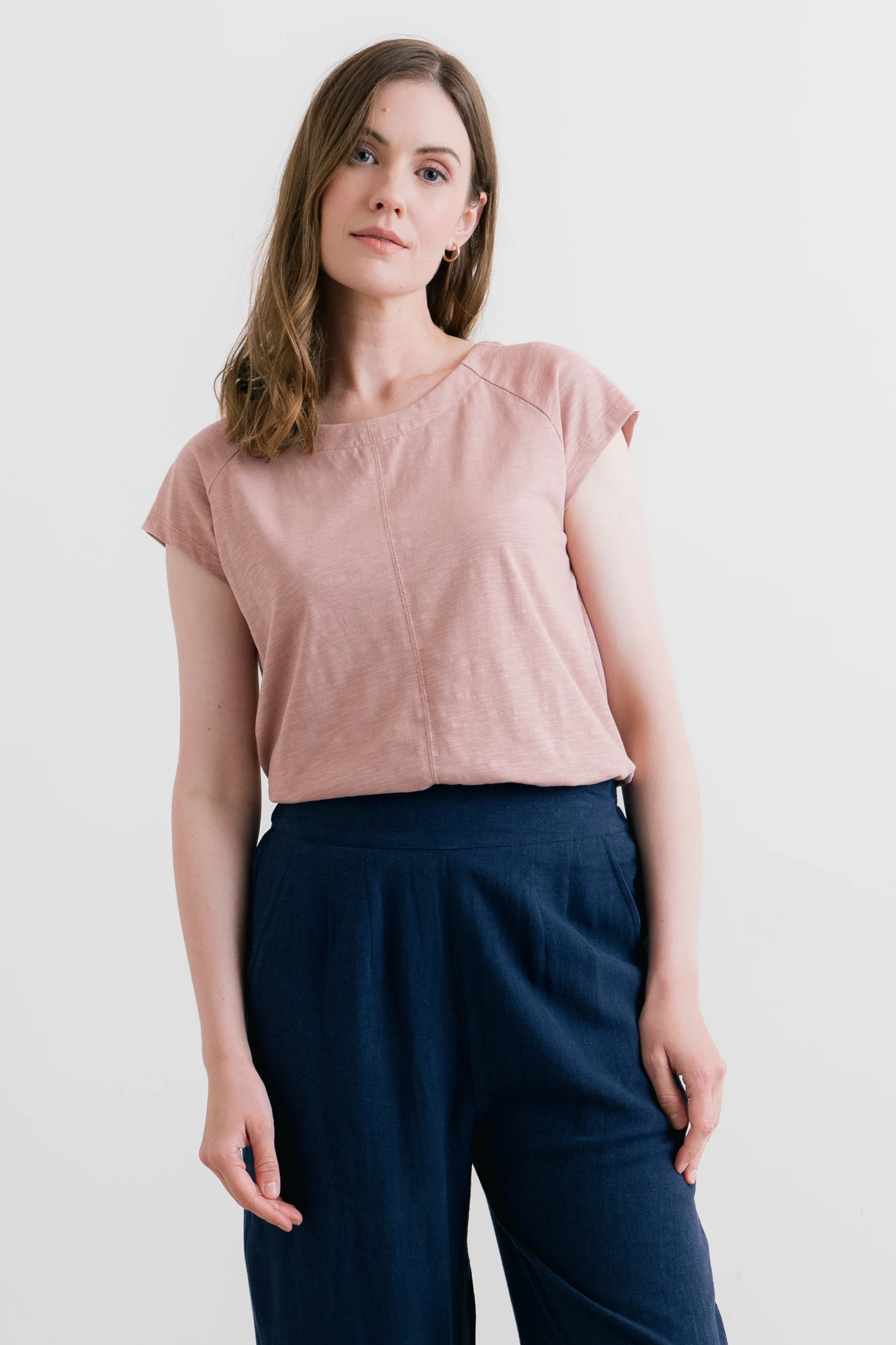 Tidal Organic Cotton T-Shirt Soft Pink - Image 6