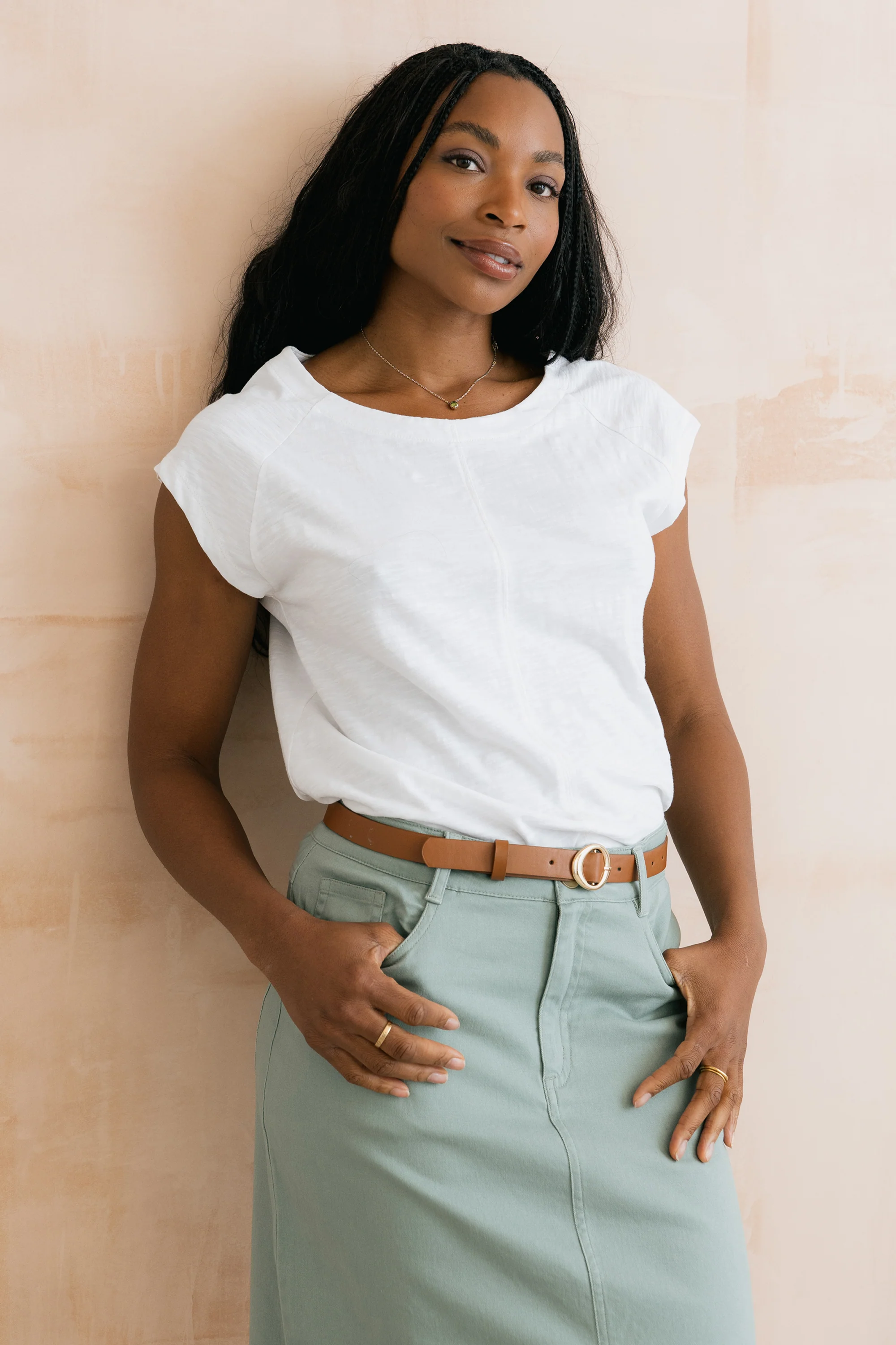 Tidal Organic Cotton T-Shirt White - Image 4